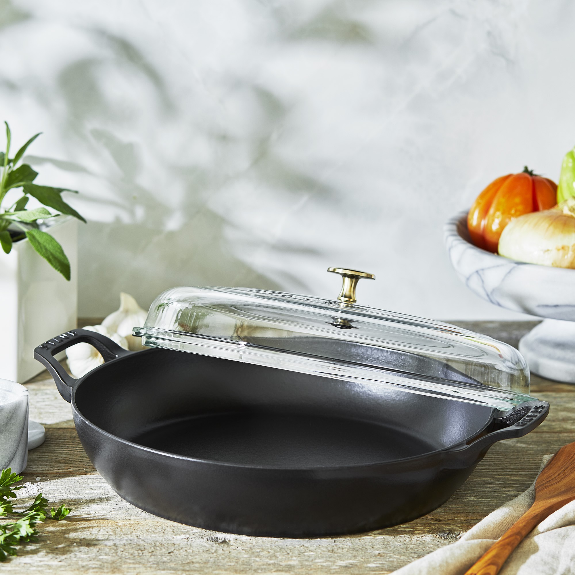 Staub Enameled Cast Iron Everything Braiser, 3 1/2-Qt.