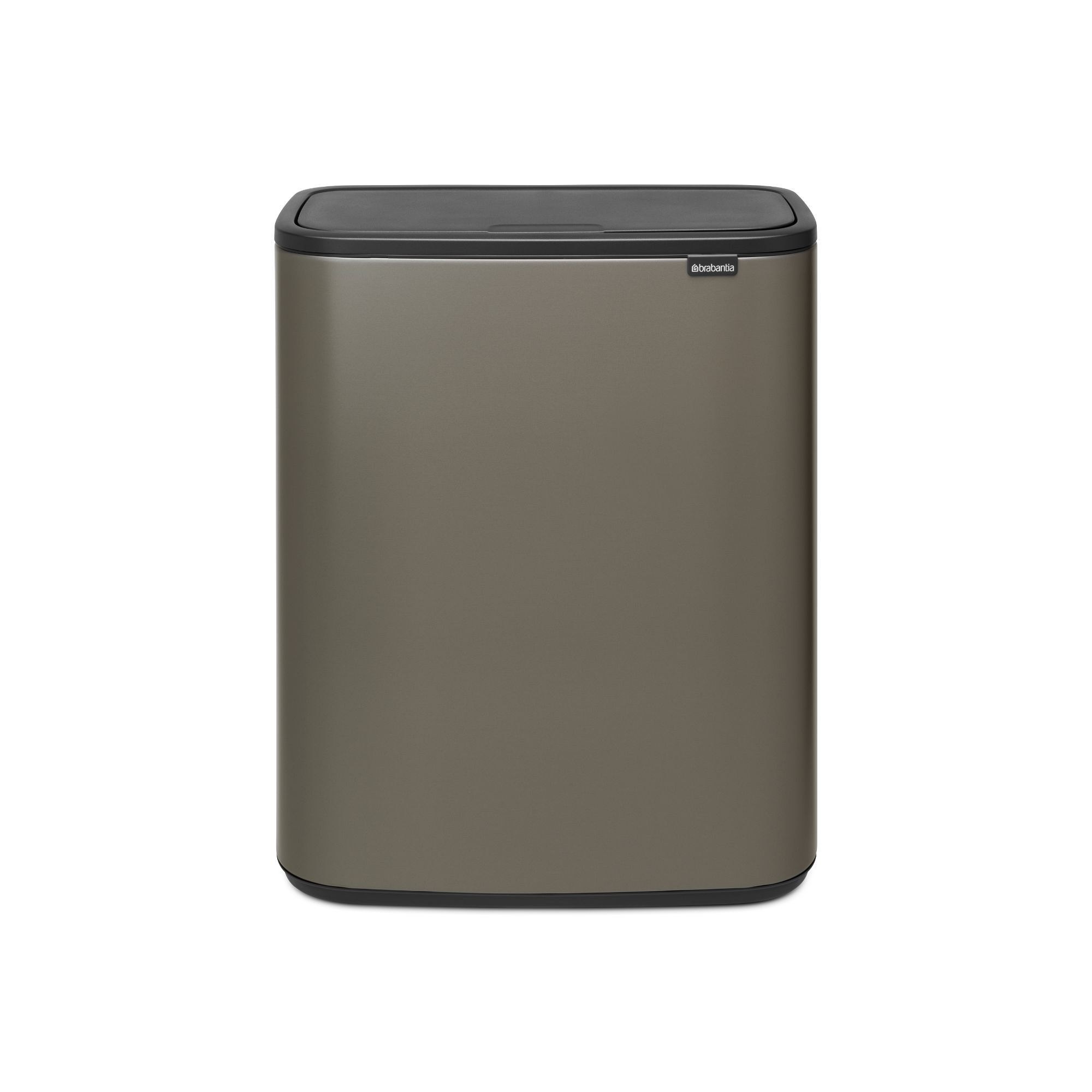Brabantia Bo Touch Top Dual Compartment Recycling Trash Can, 2 x 8 Gallon