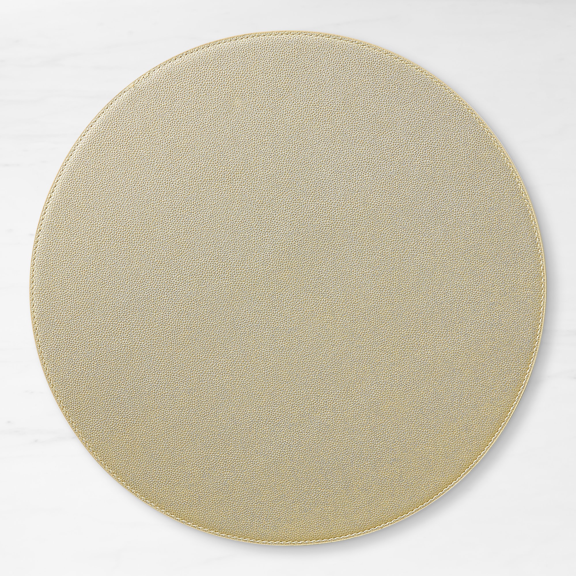Faux Shagreen Round Placemat