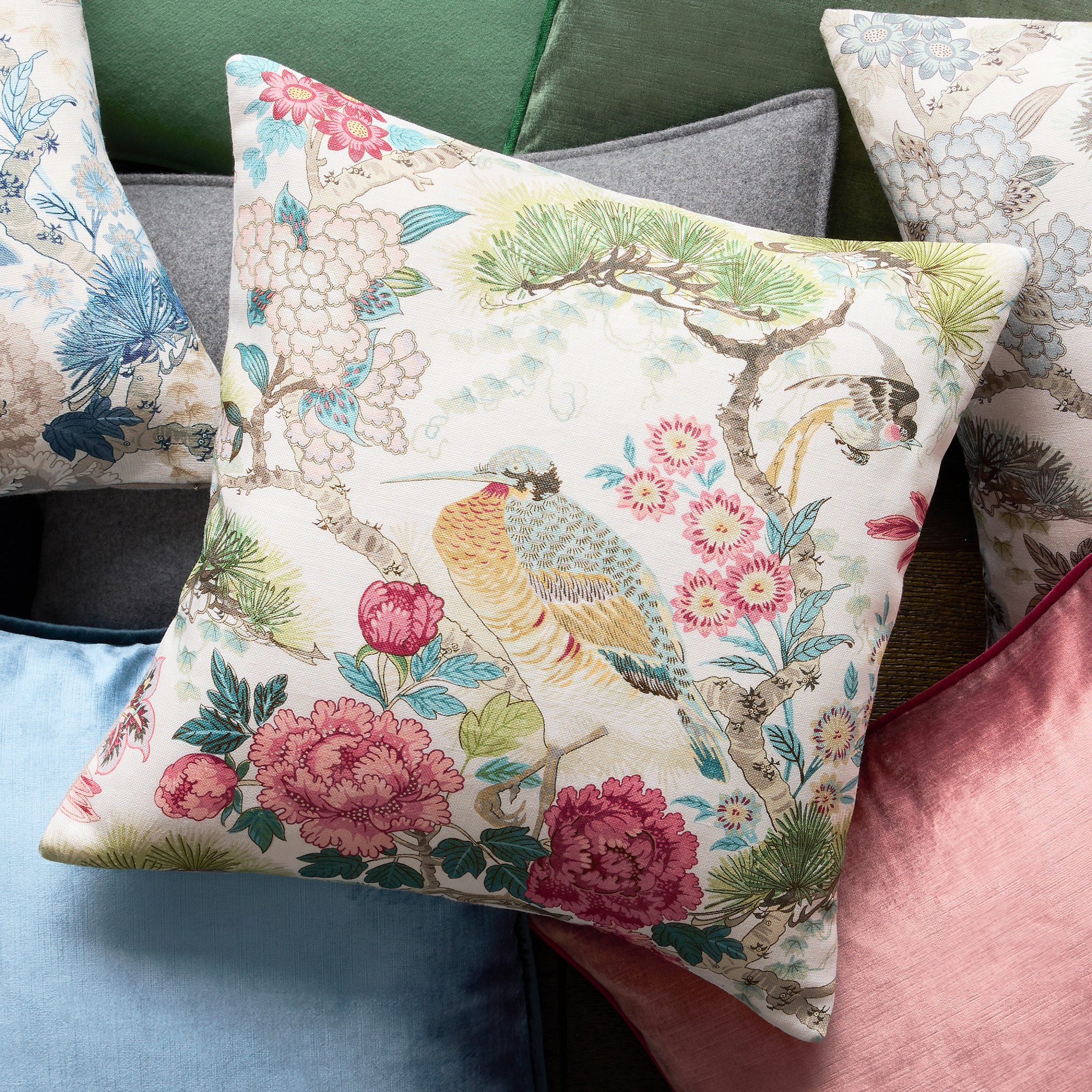 Scalamandré Shenyang Linen Pillow Cover