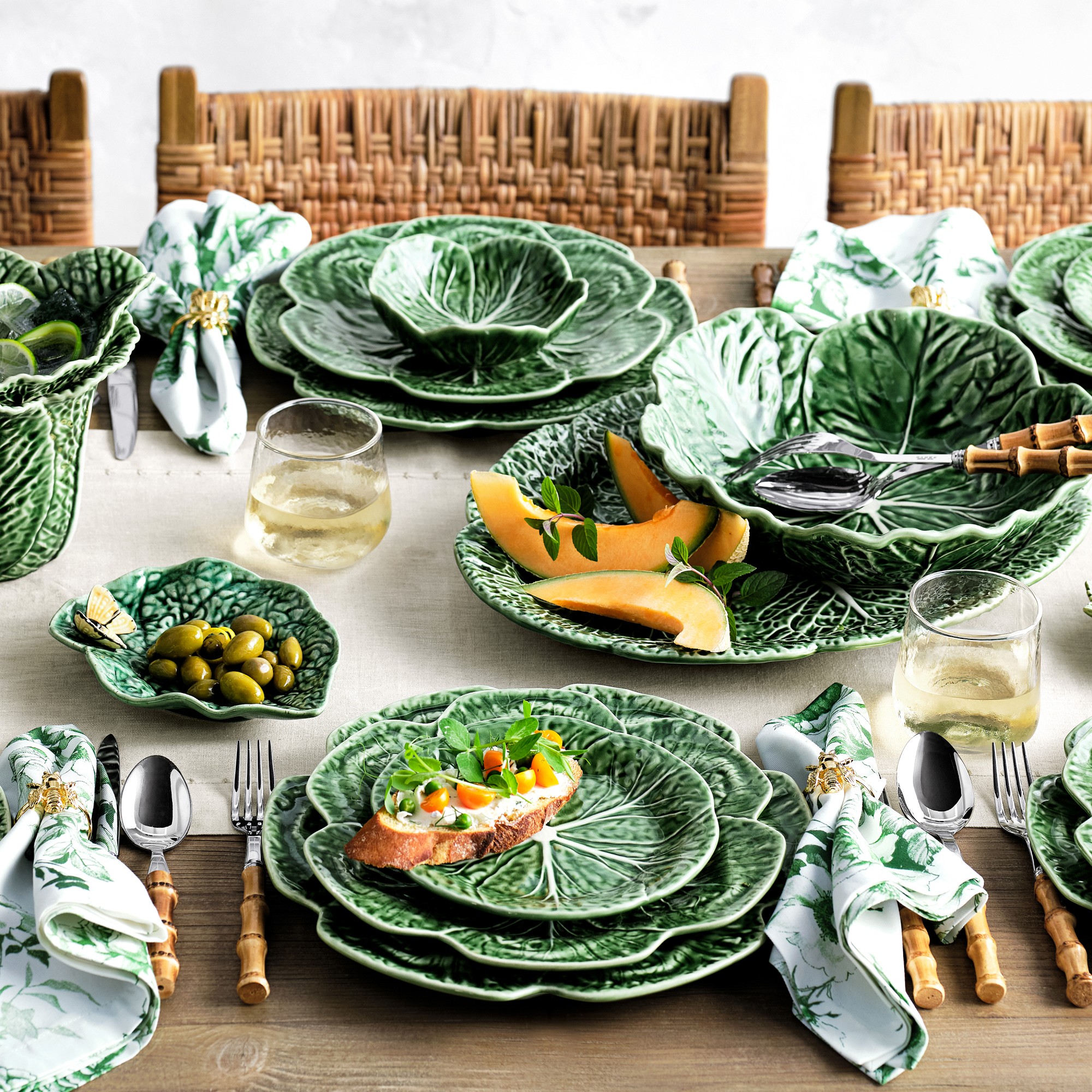 Bordallo Pinheiro Cabbage Salad Plates