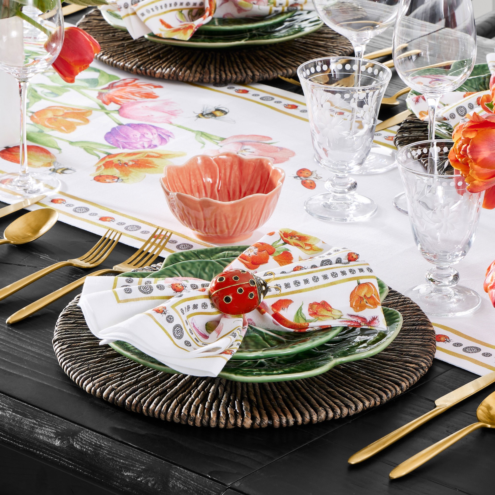 Tulipano Ladybug Table Runner