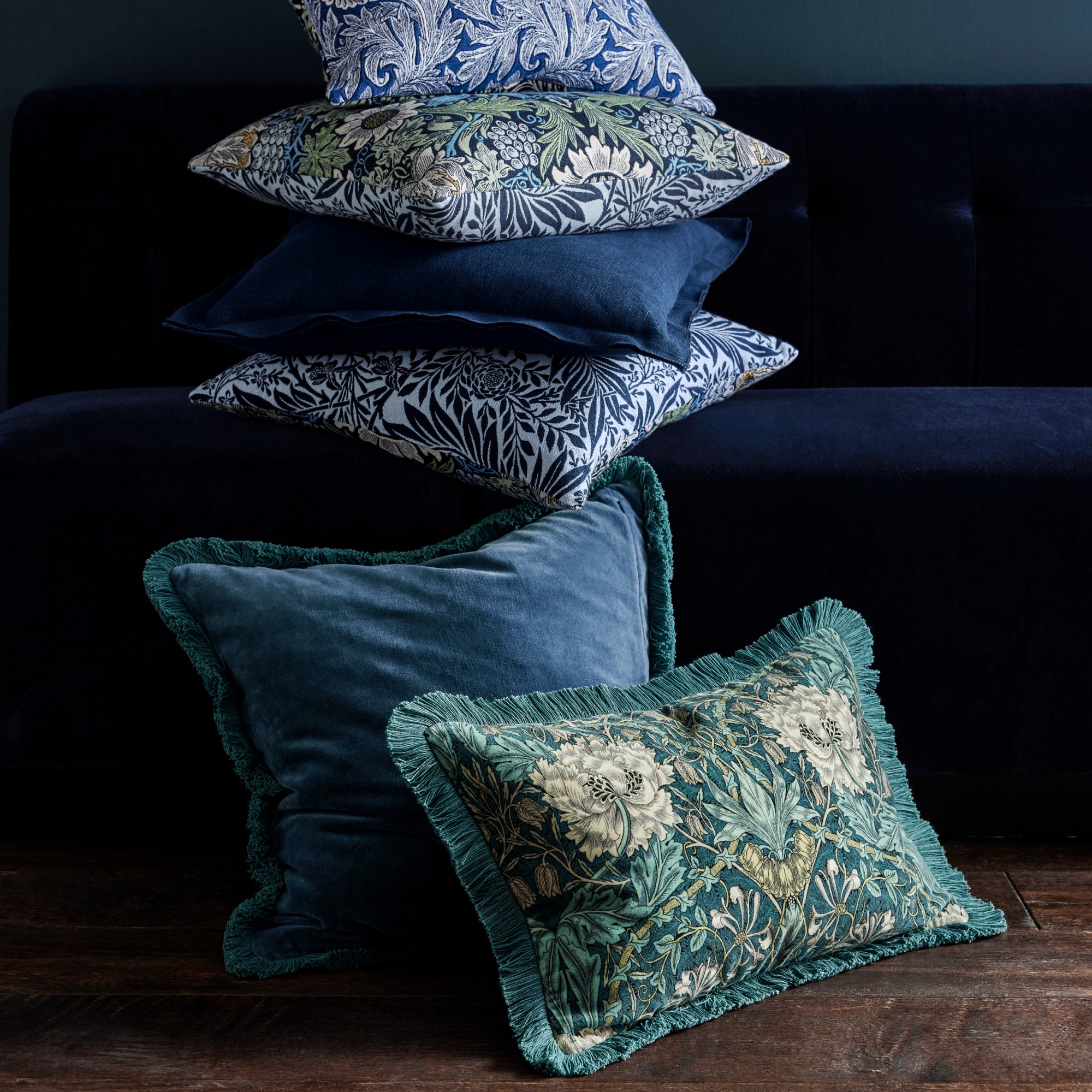 Morris & Co. x Williams Sonoma Home Honeysuckle and Tulip Pillow Cover