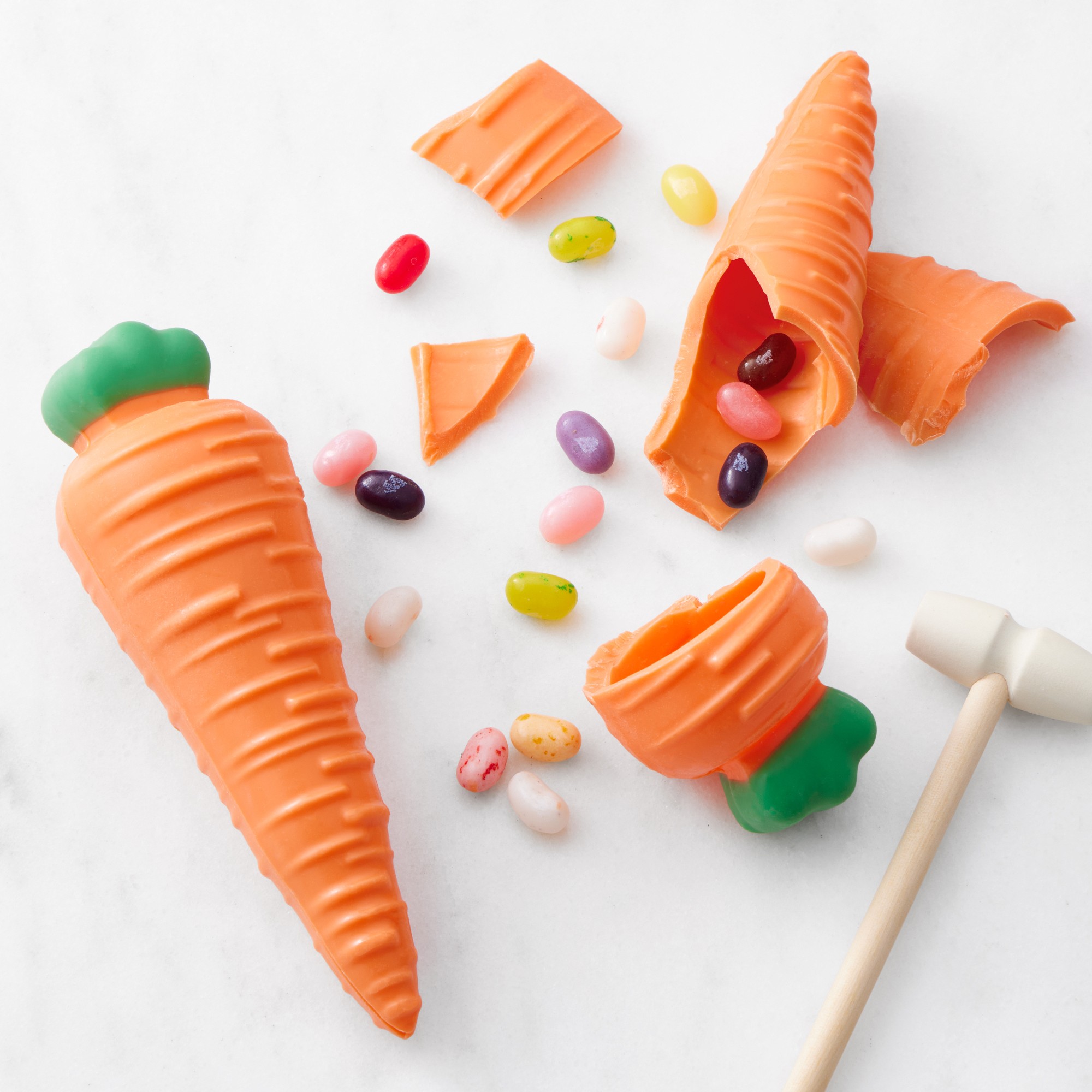 Williams Sonoma Breakable Chocolate Carrots with Hammer