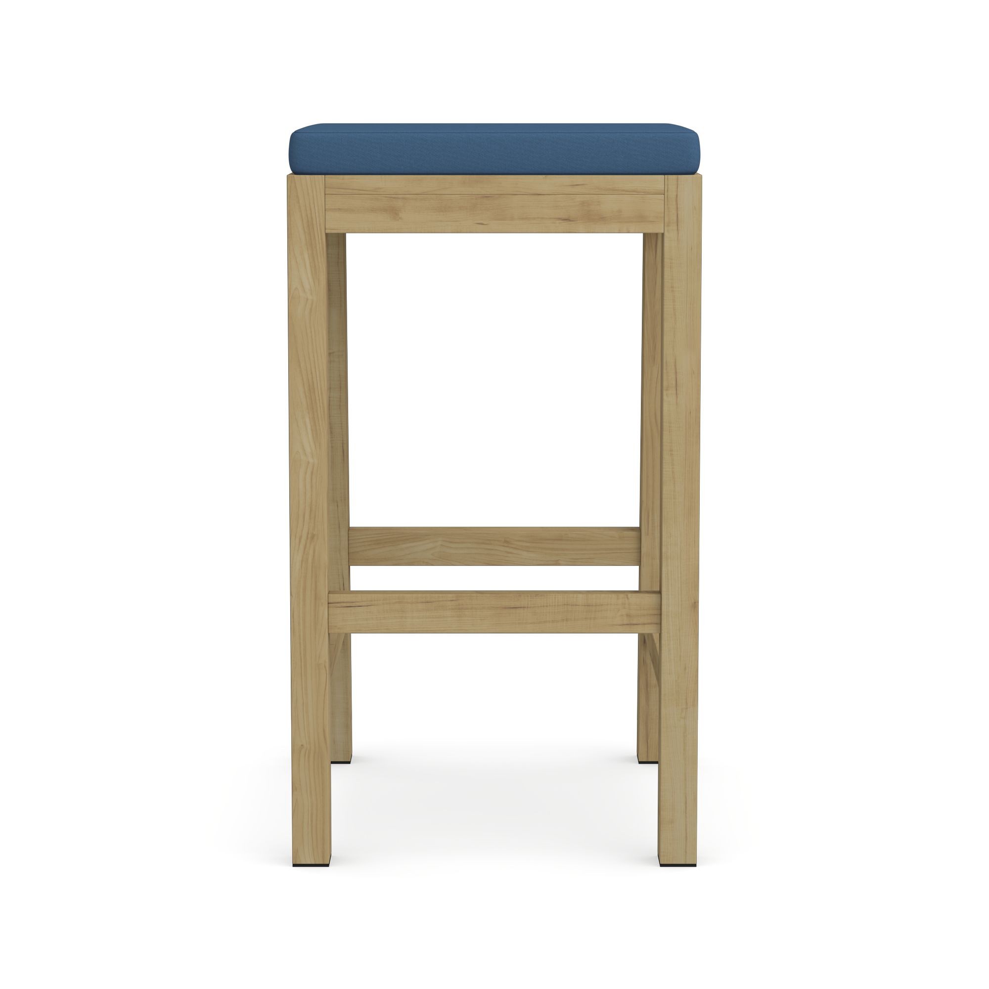 Larnaca Outdoor Teak Backless Bar Stool Cushions