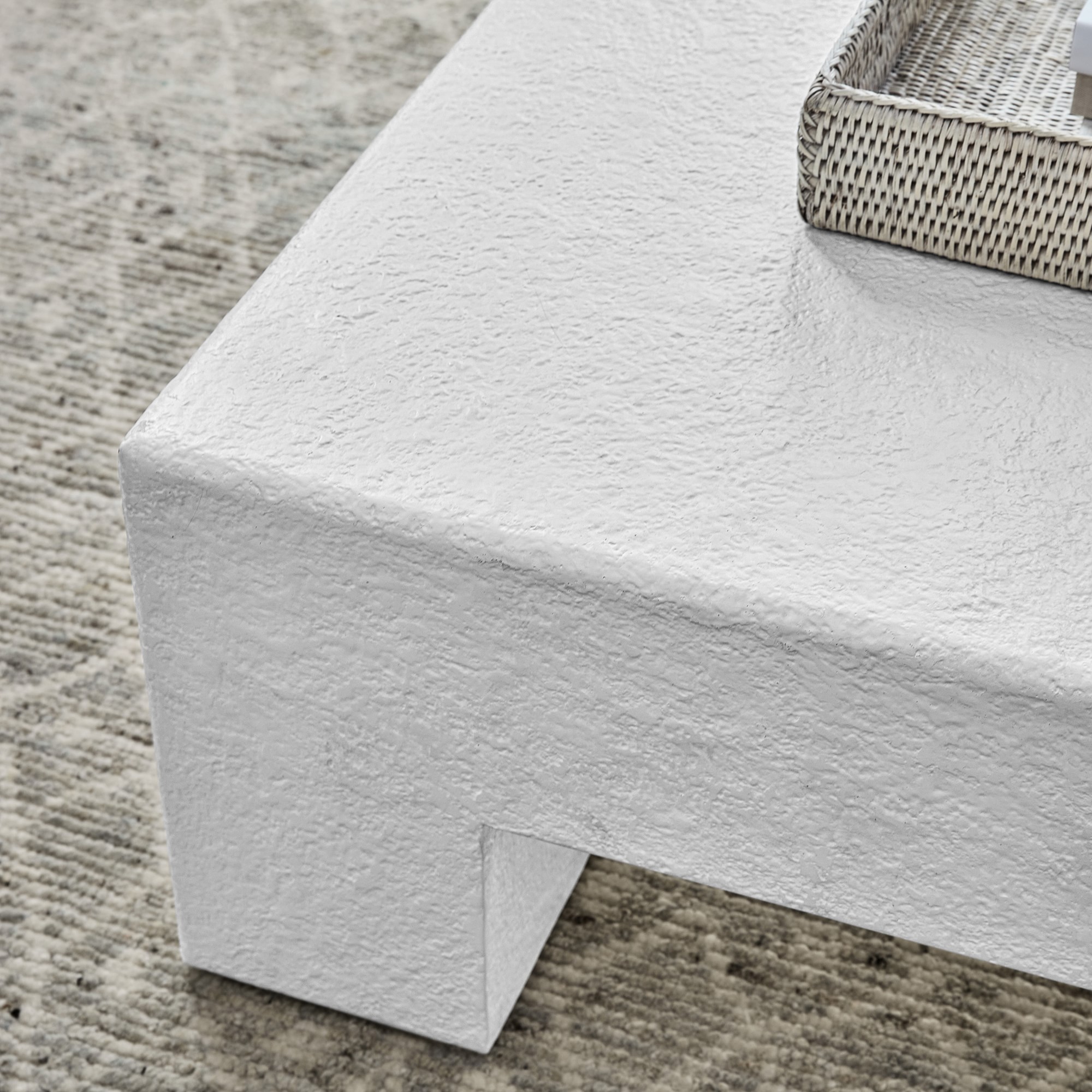 Matte White Square Coffee Table (48)