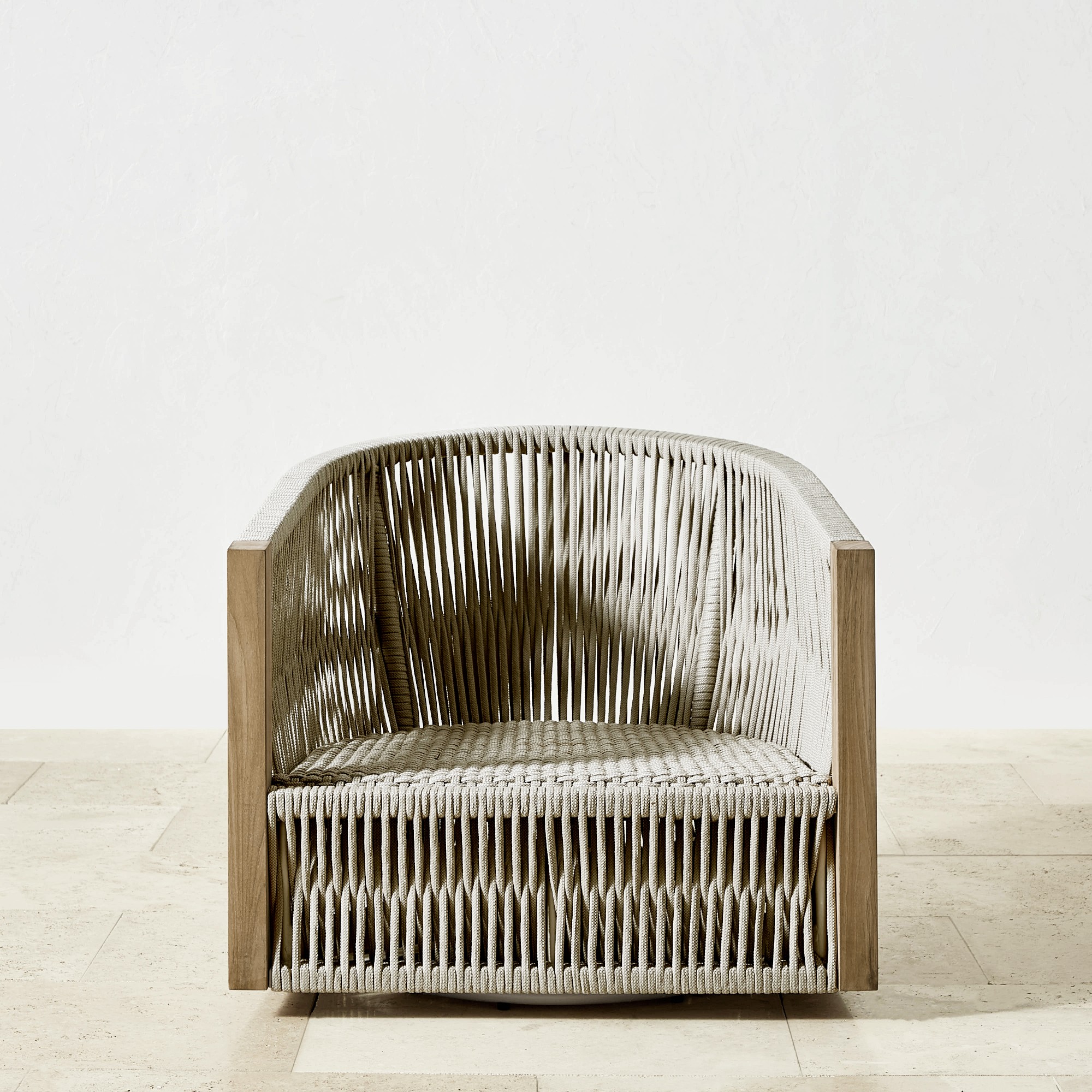 Pasadena Outdoor Teak Swivel Chair