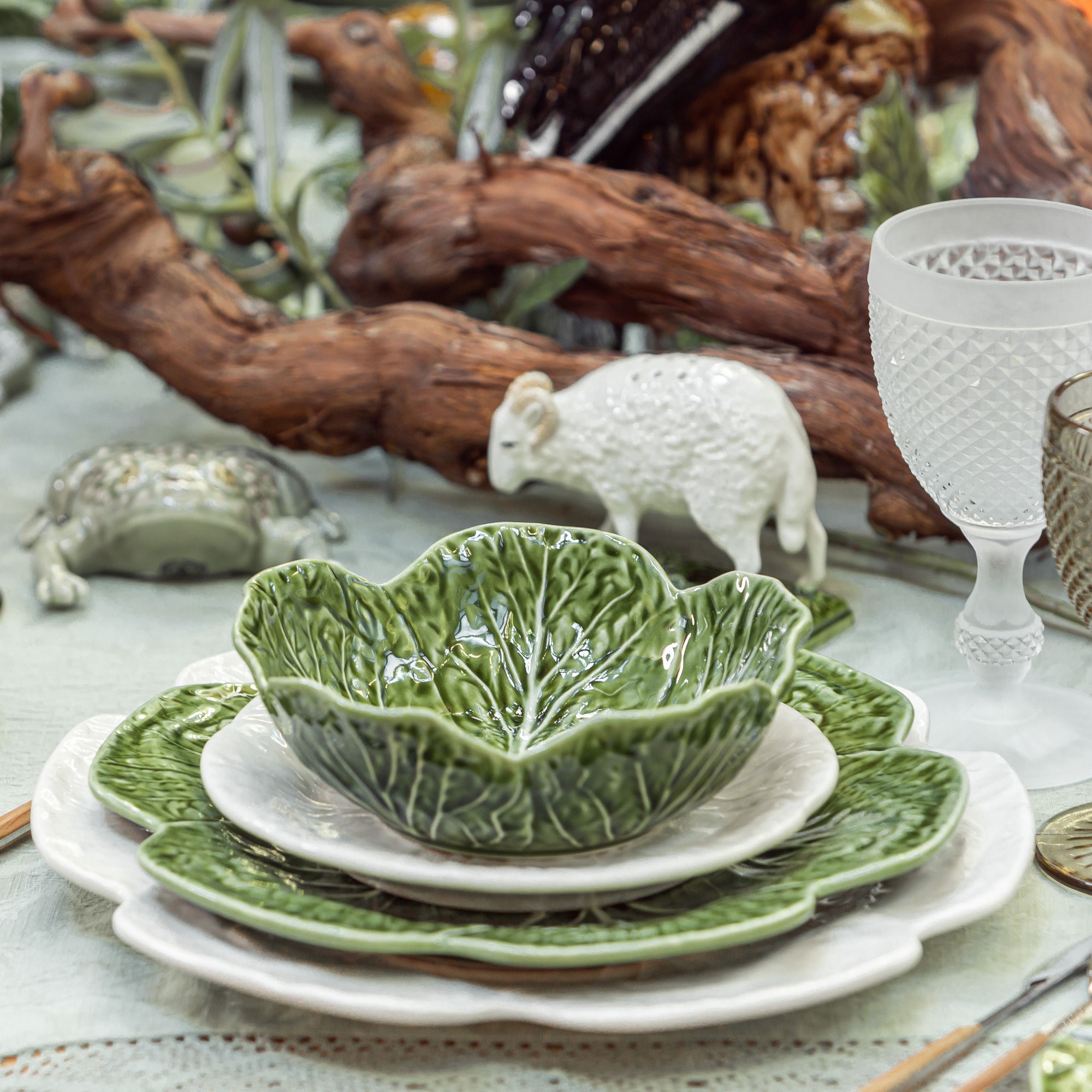 Bordallo Pinheiro Cabbage Salad Plates