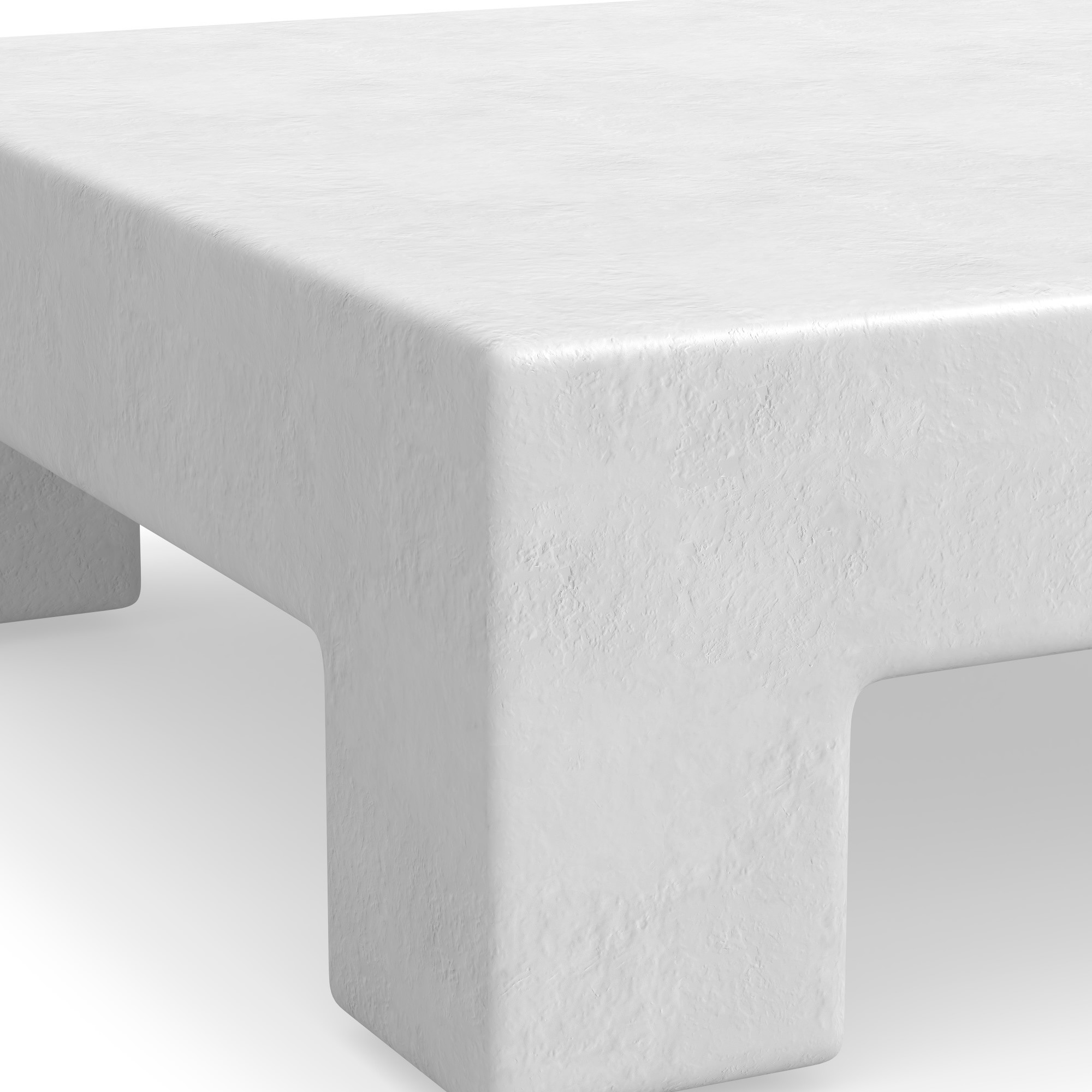 Matte White Square Coffee Table (48)