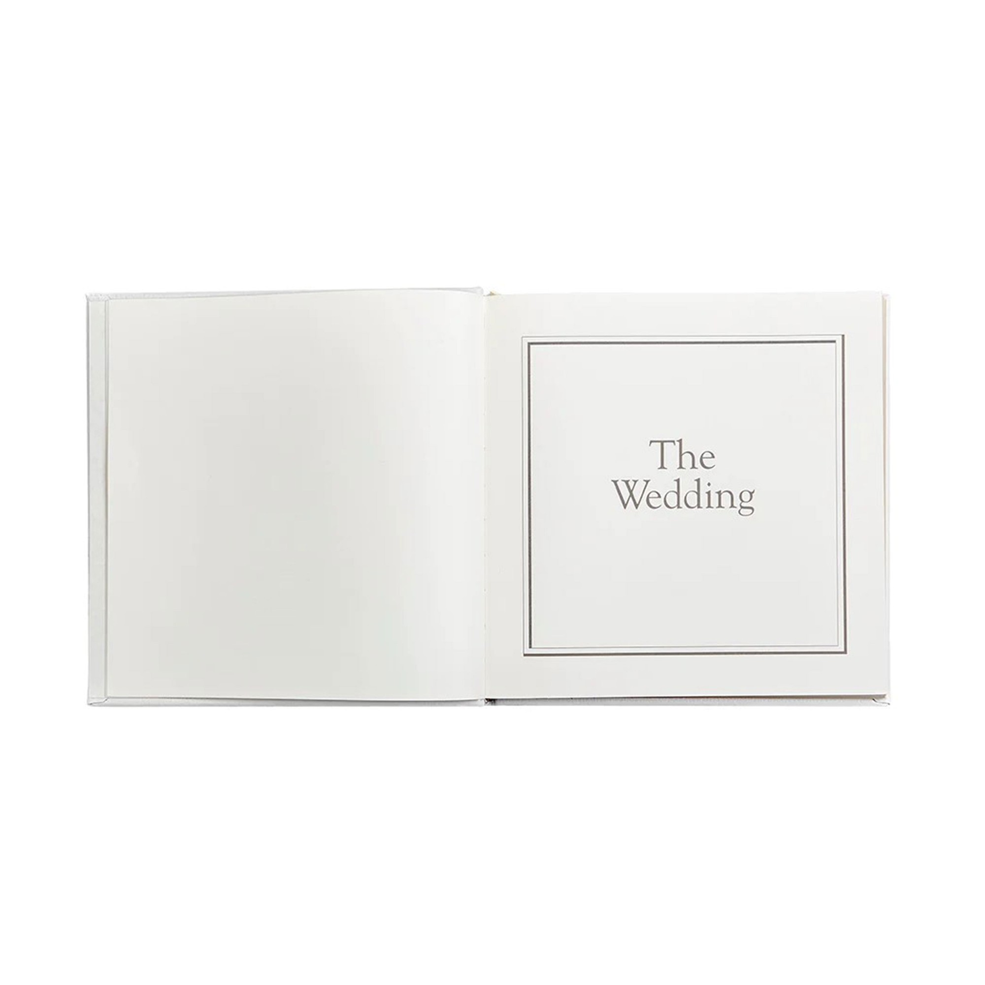 Wedding Journal with White Leather