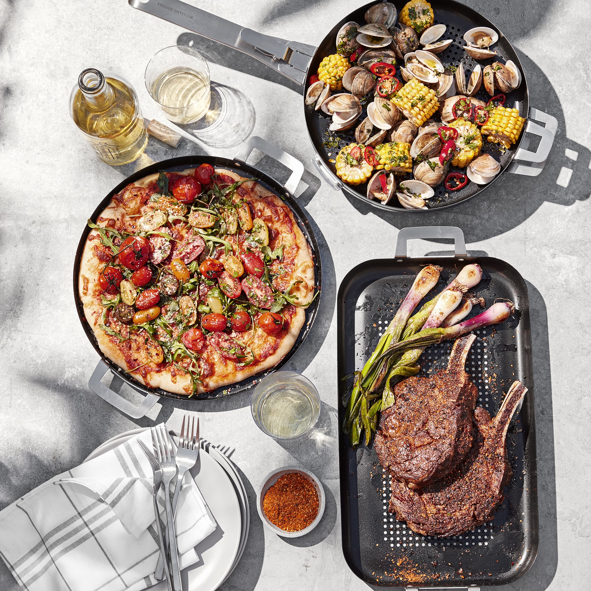 Williams Sonoma High Heat Nonstick Outdoor Narrow Roaster