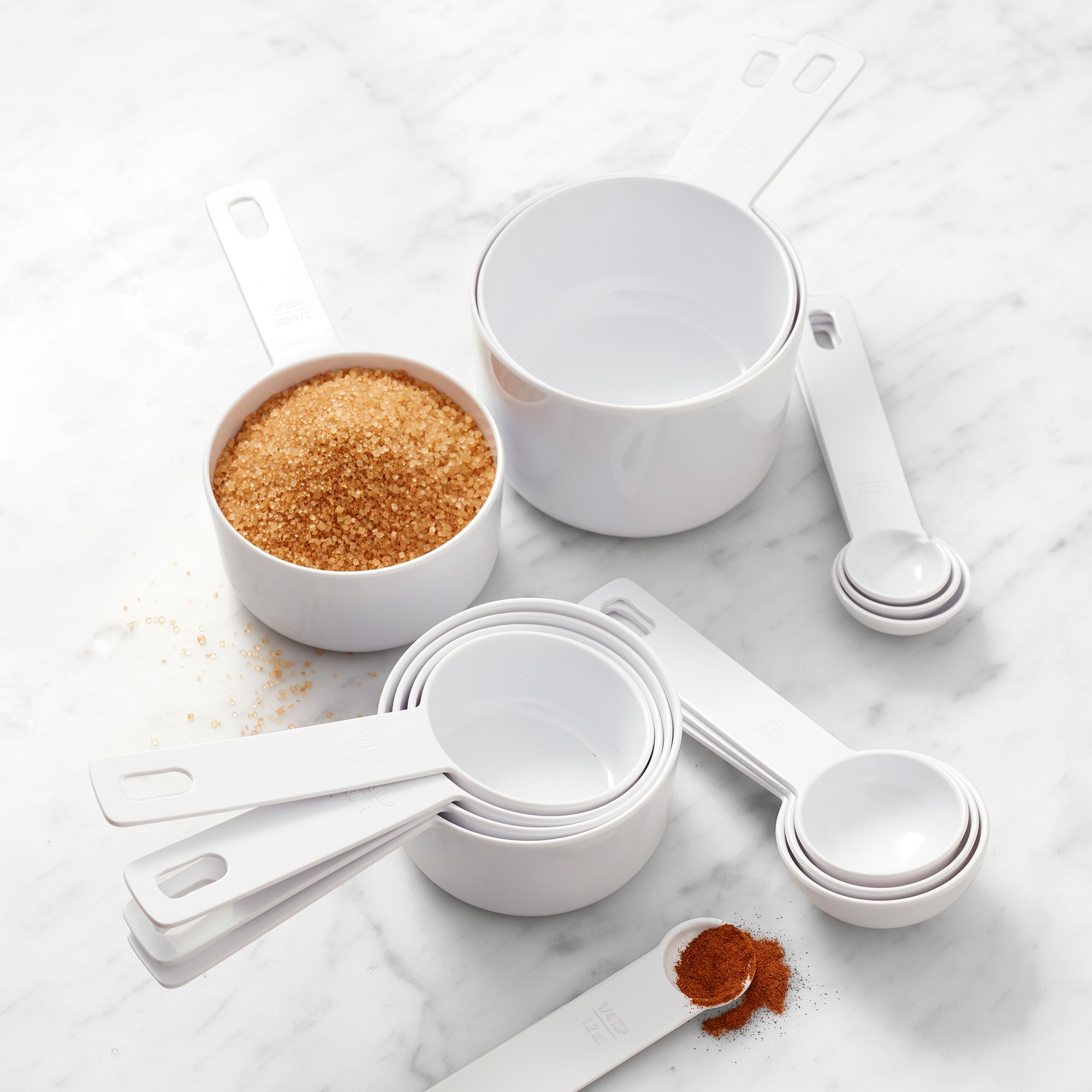 Williams Sonoma Round Melamine Measuring Cups & Spoons