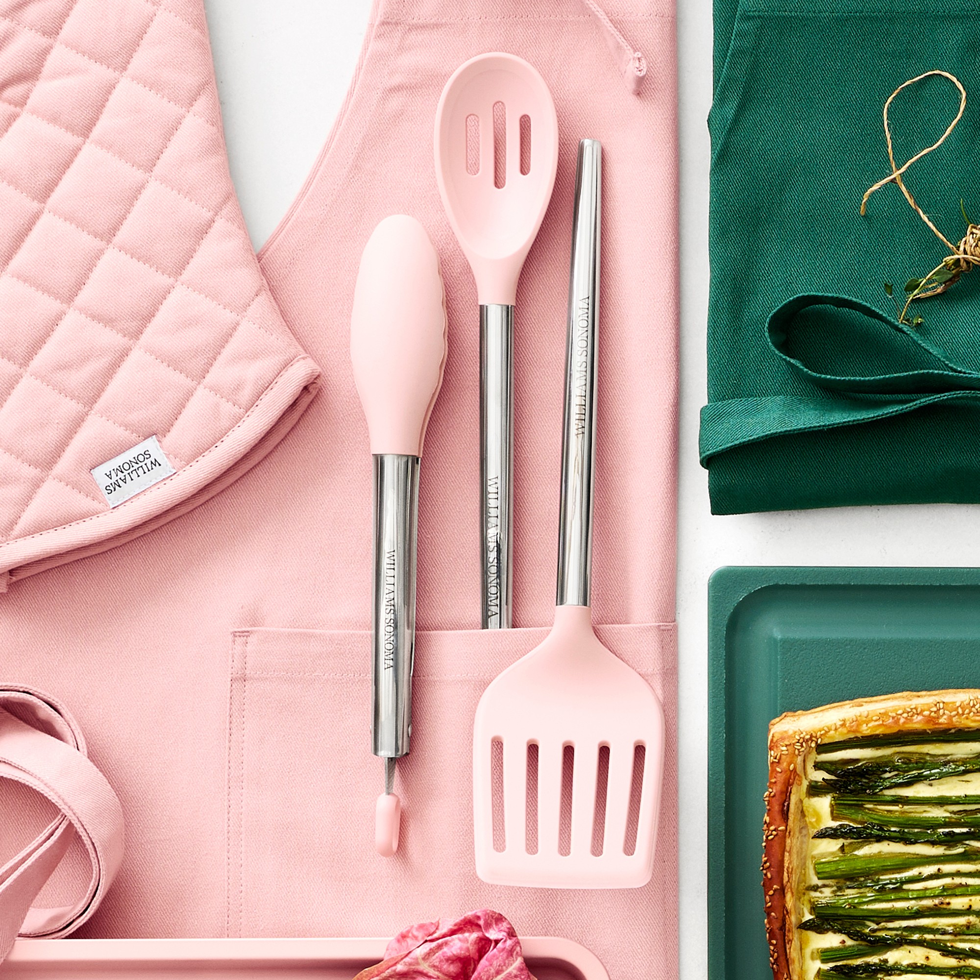 Williams Sonoma Stainless-Steel Silicone Slotted Spoon