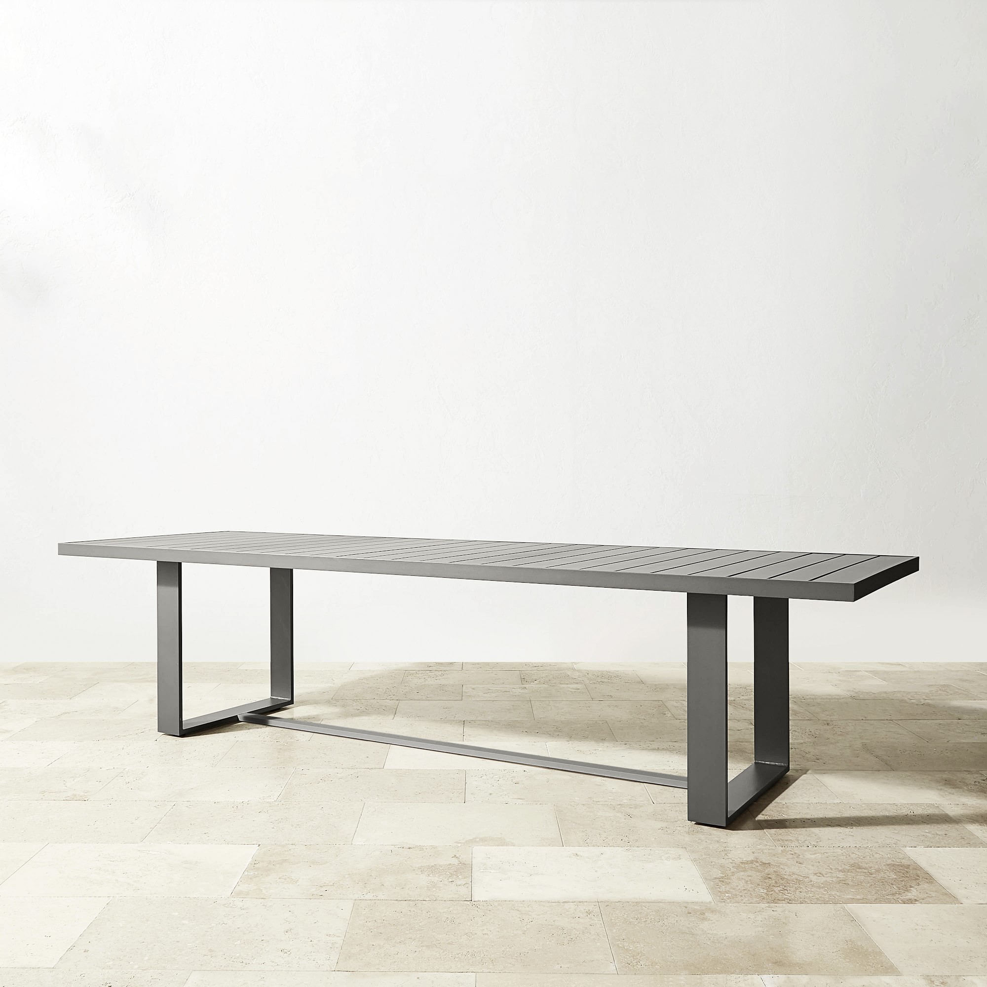 Santa Barbara Outdoor Metal Rectangular Dining Table (124)