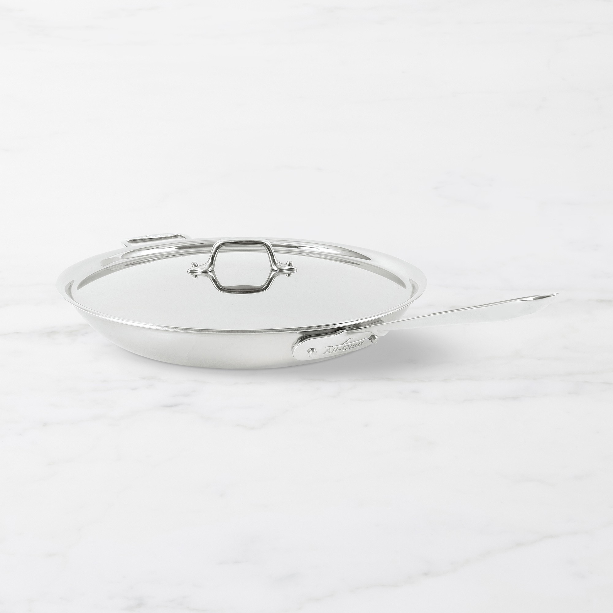 All-Clad D3® Tri-Ply Stainless-Steel Traditional Covered Fry Pan