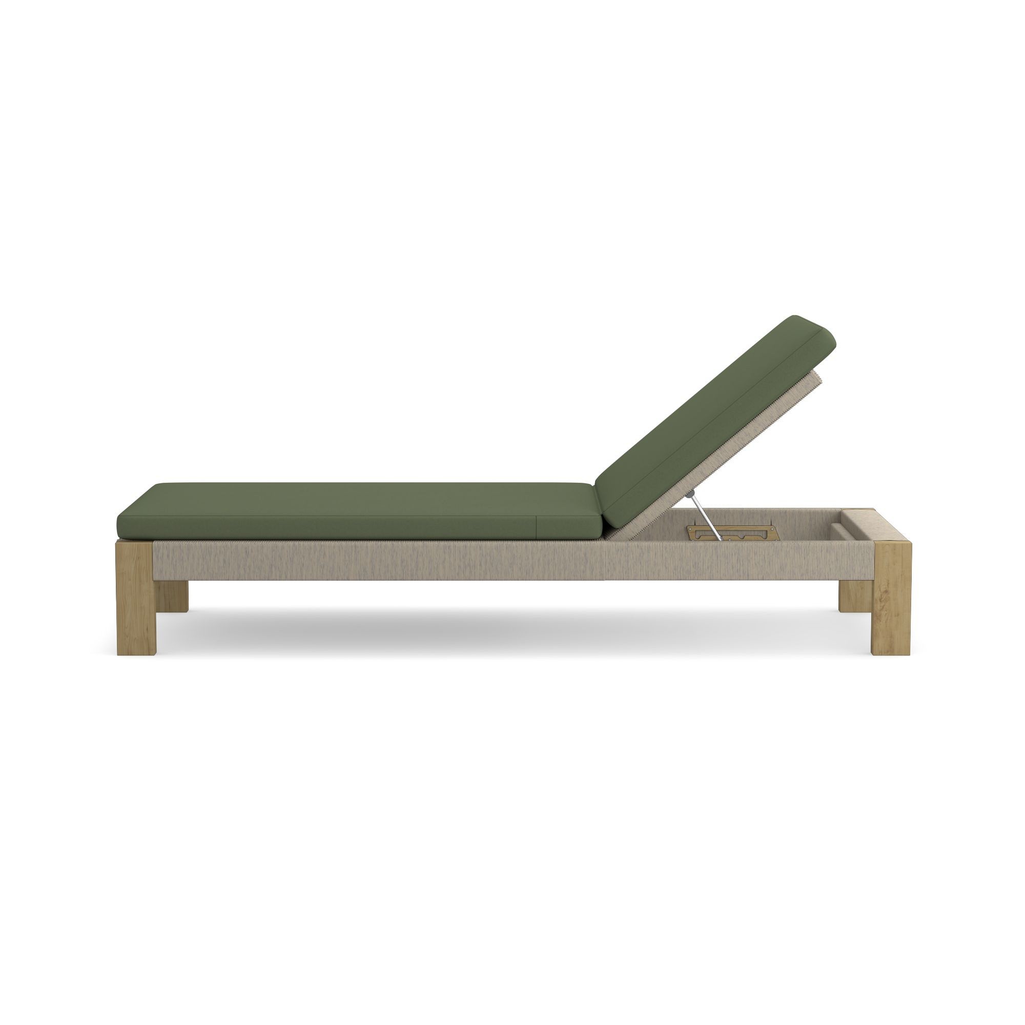 Larnaca Outdoor Teak x All-Weather Weave Chaise Cushions