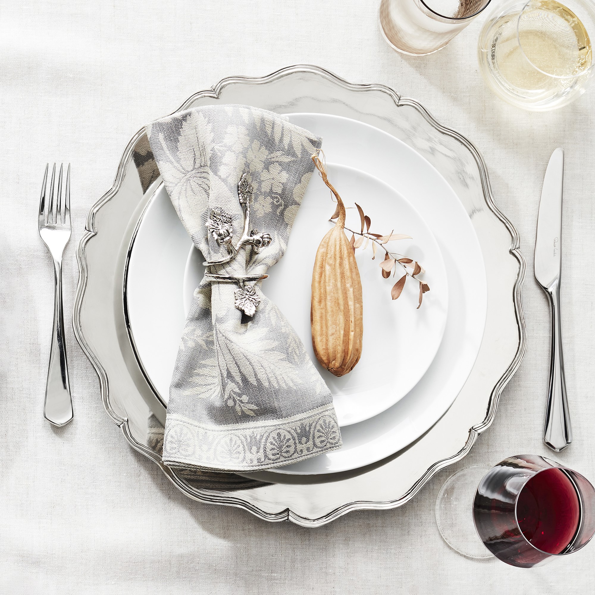 Autumn Vine Napkin Rings, Set of 4