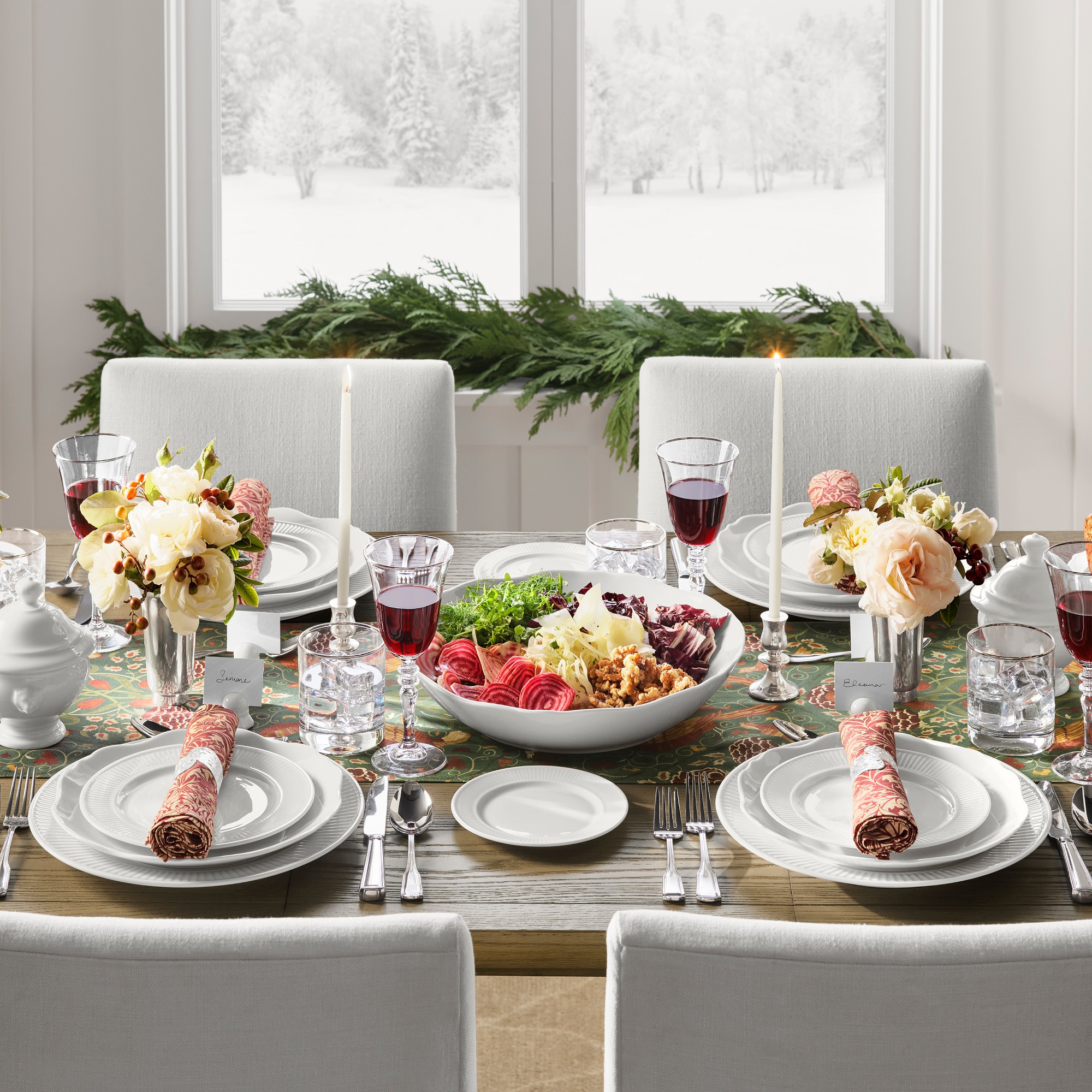 Pillivuyt Plisse Porcelain Salad Plates