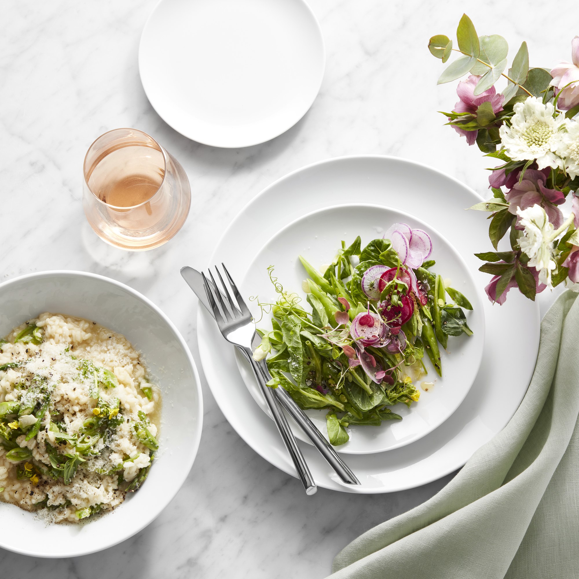 Pillivuyt Coupe Porcelain Appetizer Plates