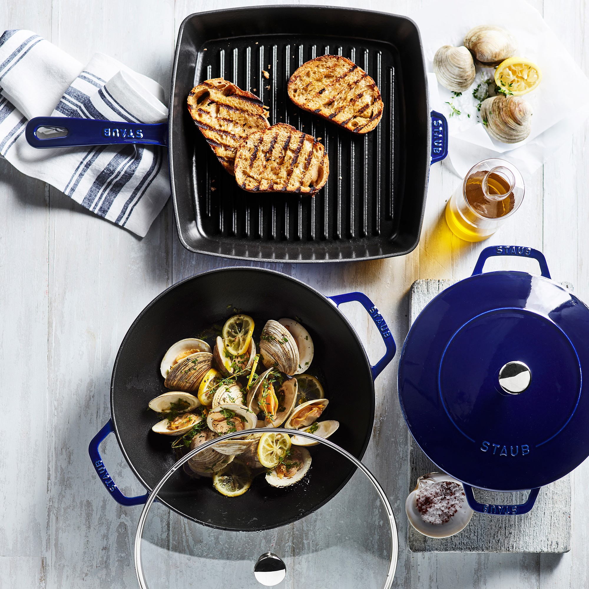 Staub Enameled Cast Iron Perfect Pan Wok, 12