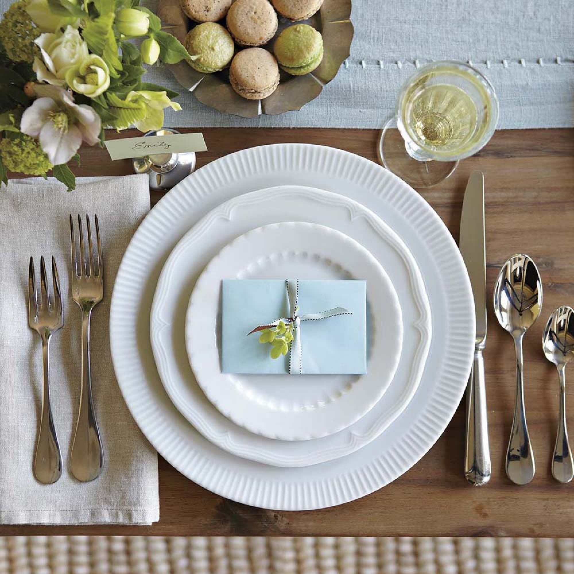 Pillivuyt Eclectique Porcelain Bread & Butter Plates, Set of 4