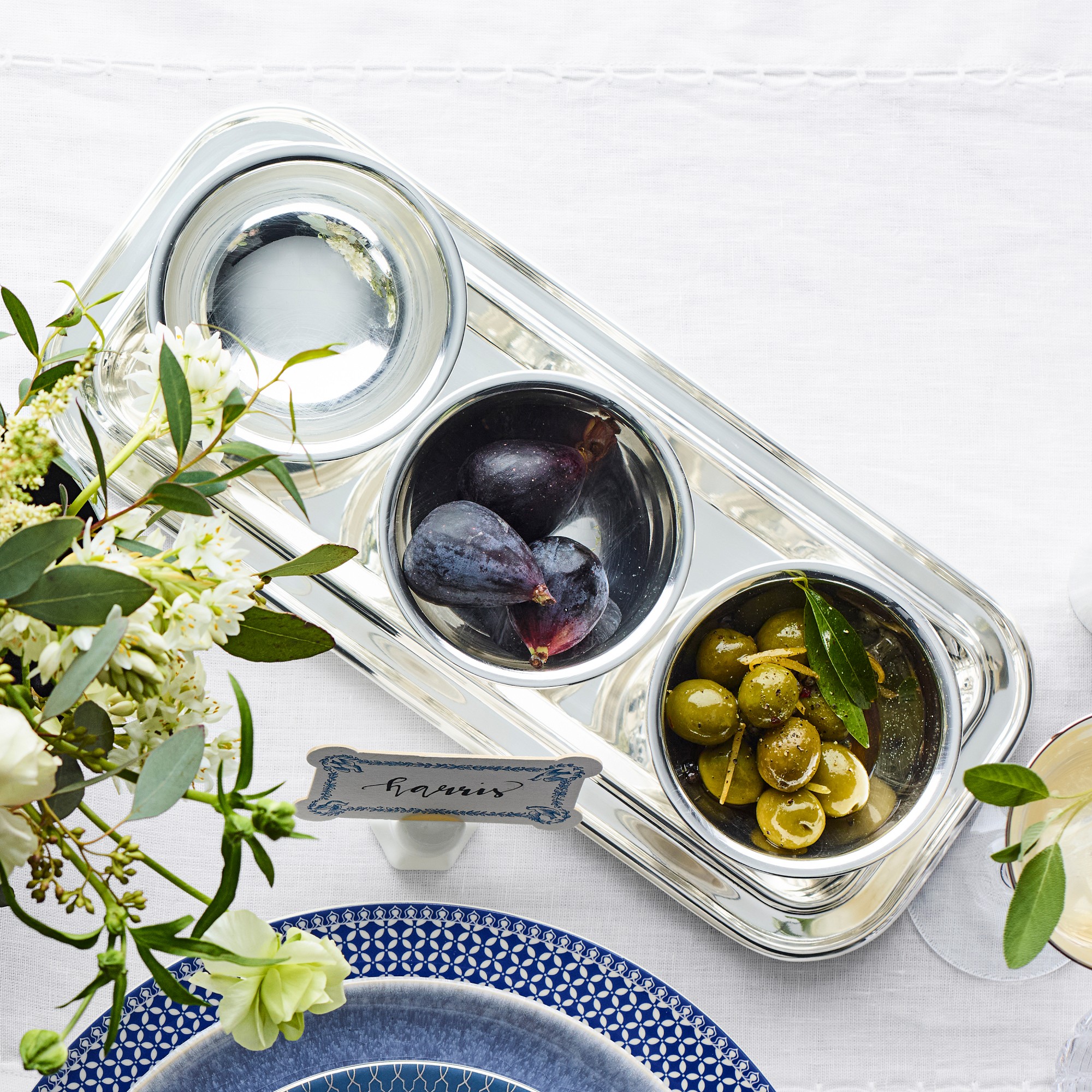Heirloom Silver Footed Condiment Bowl