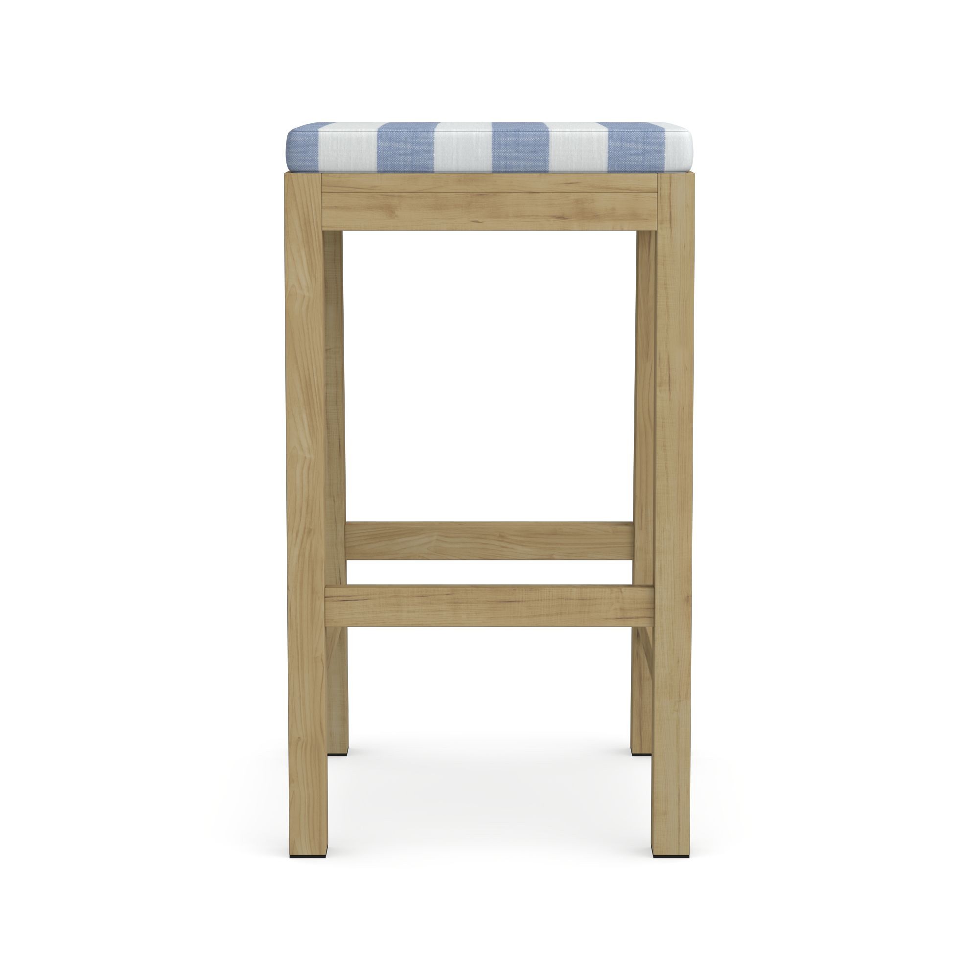 Larnaca Outdoor Teak Backless Bar Stool Cushions