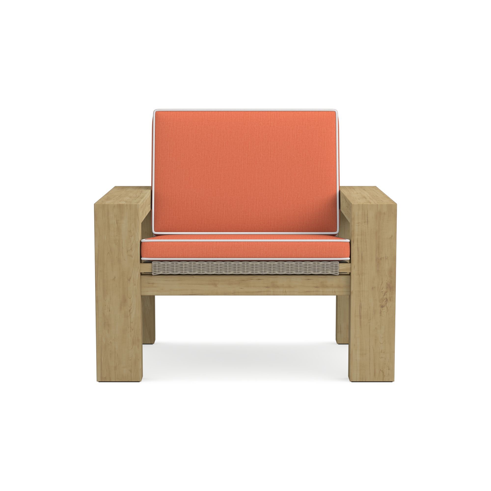 Larnaca Outdoor Teak x All-Weather-Weave Club Chair Cushions