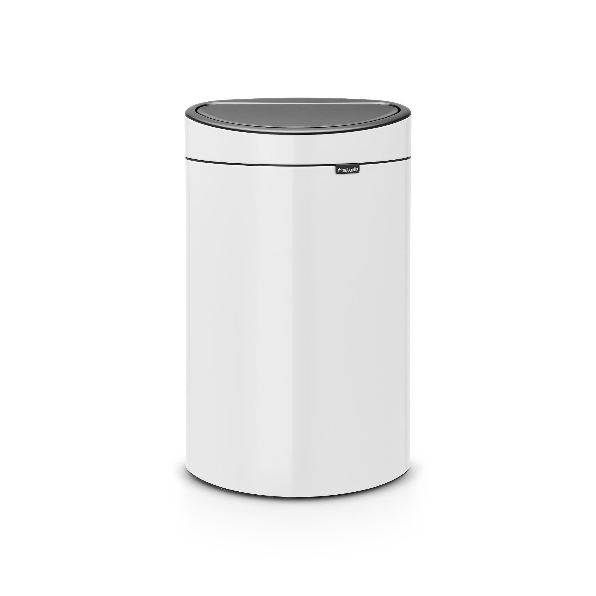 Brabantia Touch Top Trash Can, 10.6 Gallon