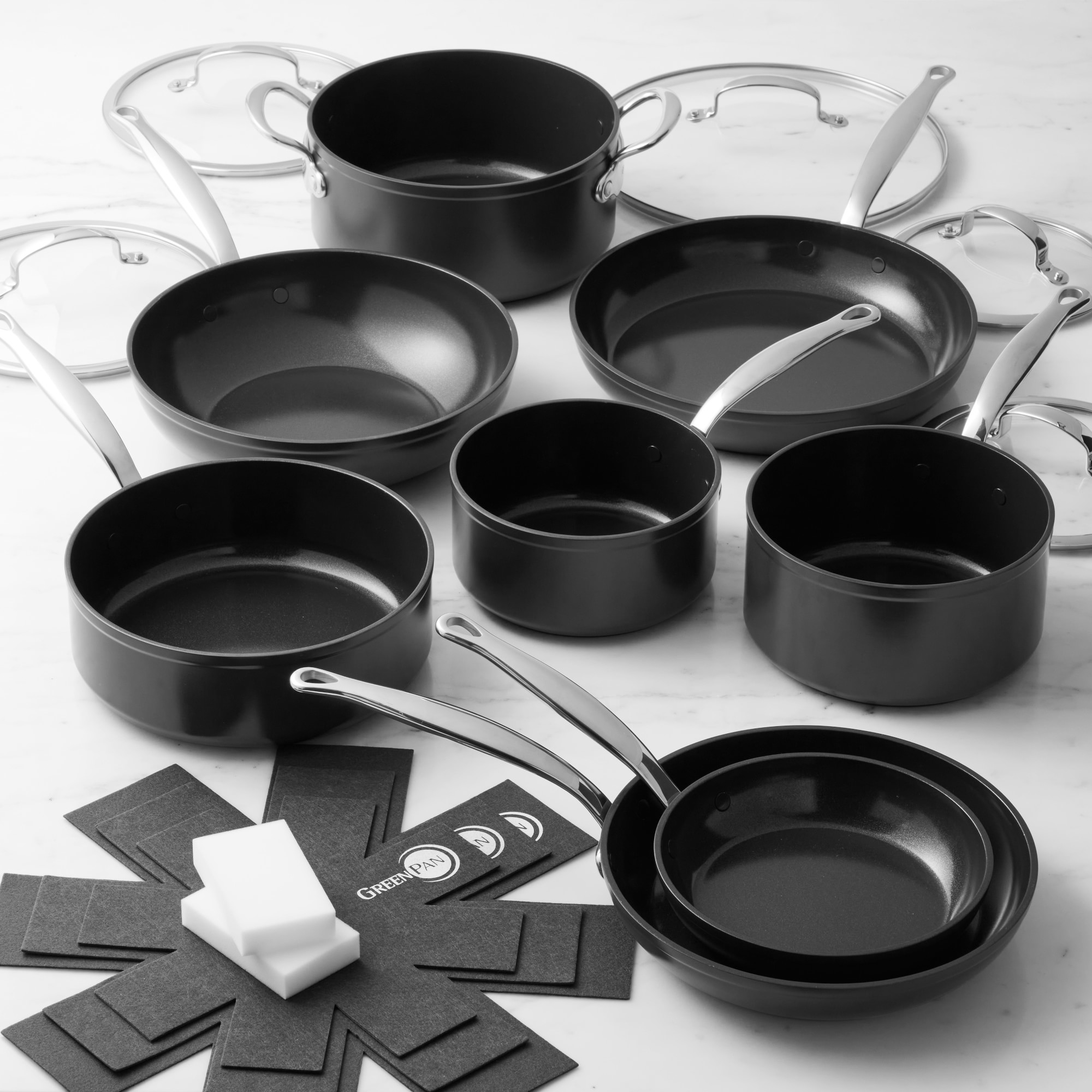 GreenPan™ Premiere Hard Anodized Ceramic Nonstick 13-Piece Cookware Set