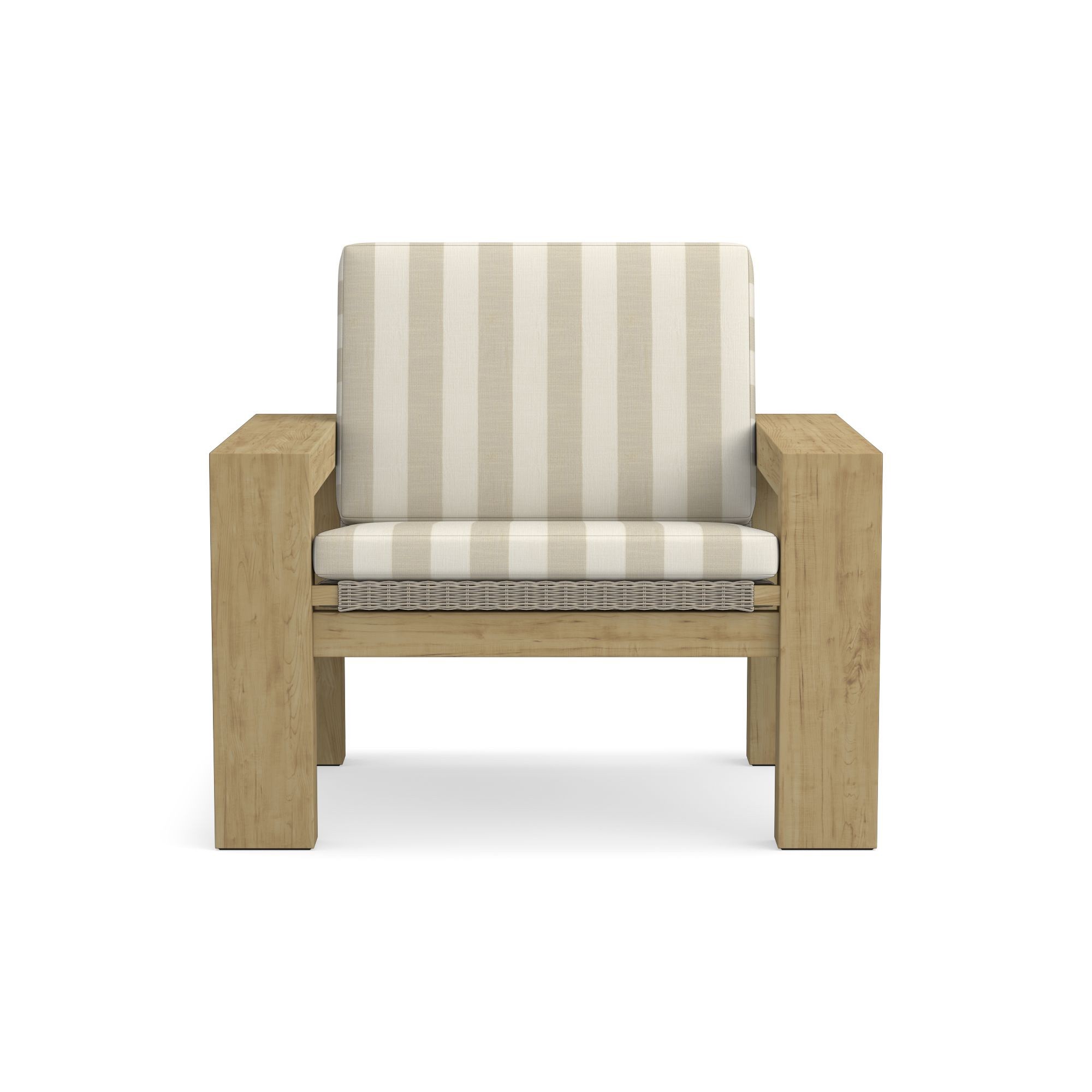 Larnaca Outdoor Teak x All-Weather-Weave Club Chair Cushions