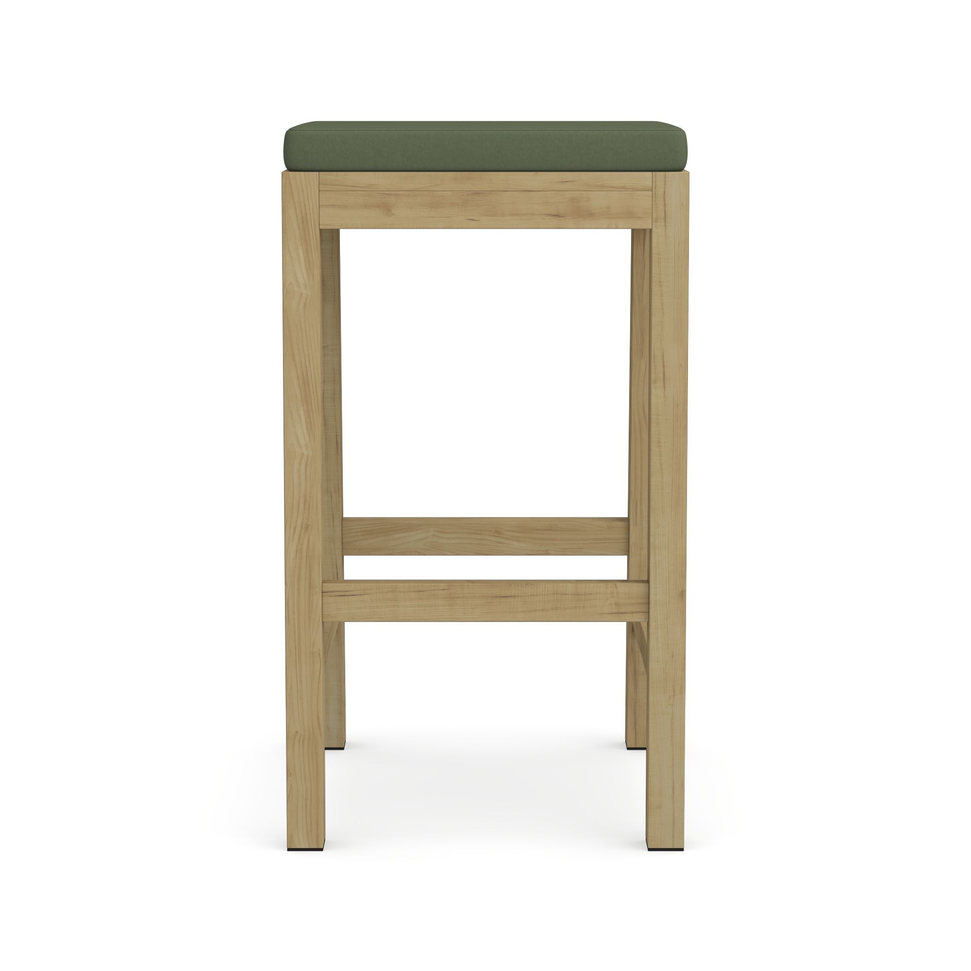 Larnaca Outdoor Teak Backless Bar Stool Cushions