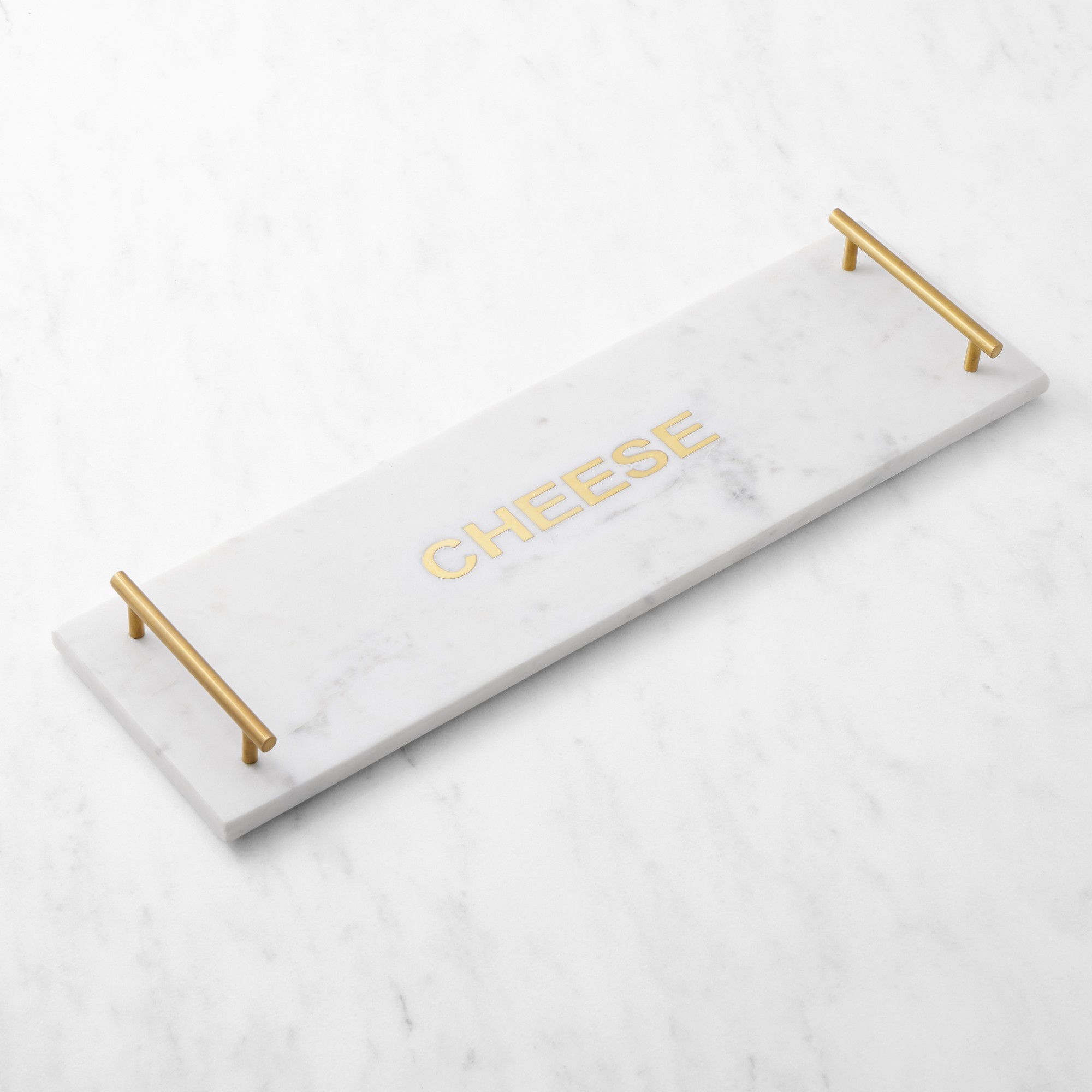 Marble & Brass Cheese Rectangular Cheese Board