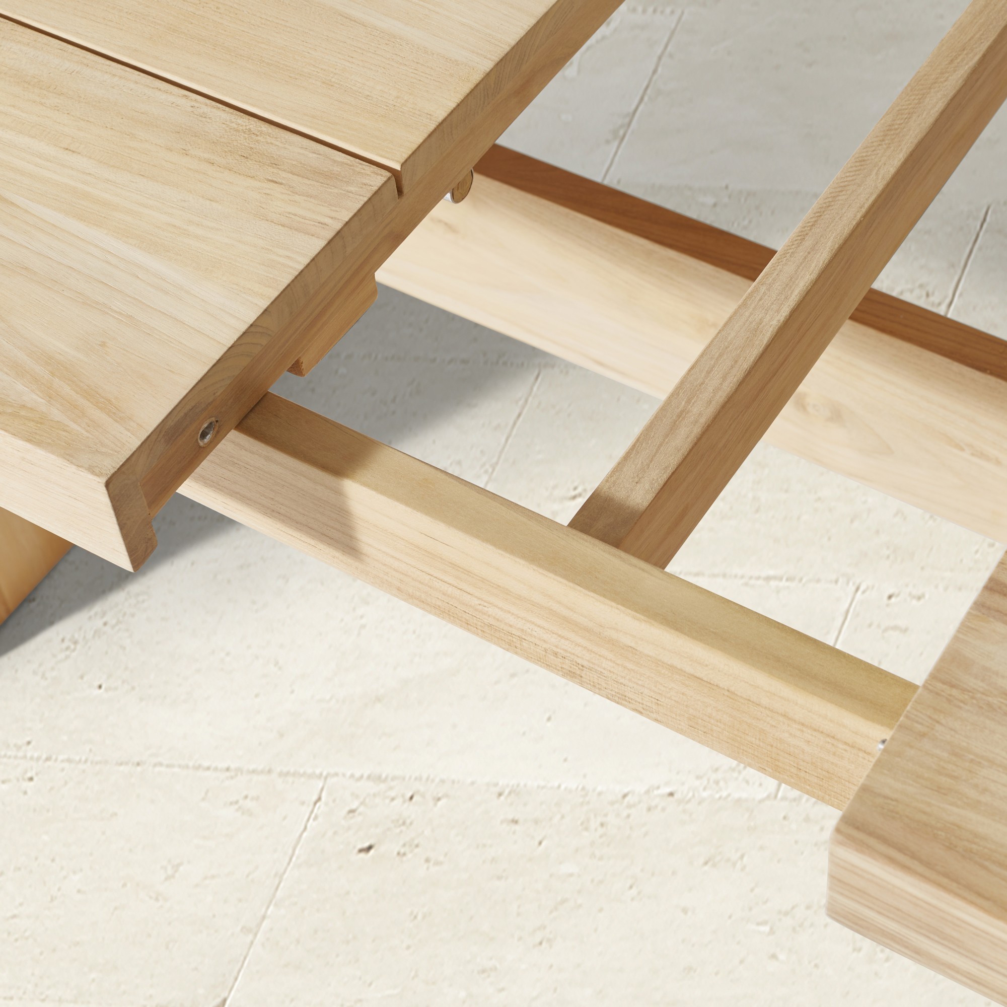 San Clemente Outdoor Natural Teak Rectangular Dining Table (84)