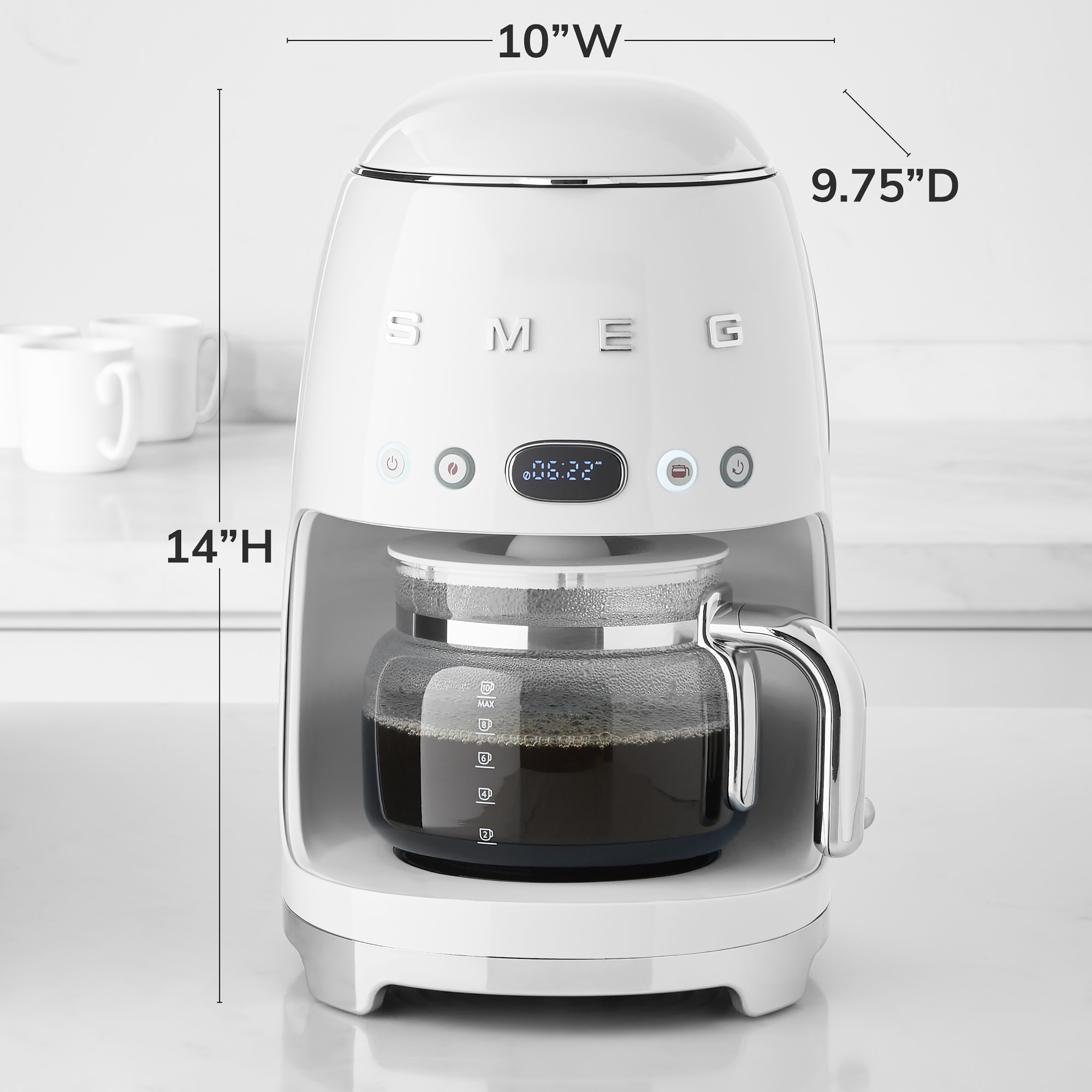 SMEG 10-Cup Drip Coffee Maker