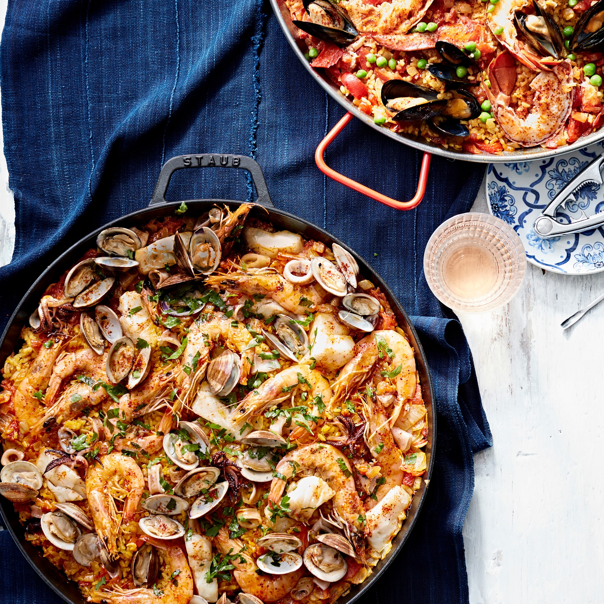 Staub Enameled Cast Iron Paella Pan