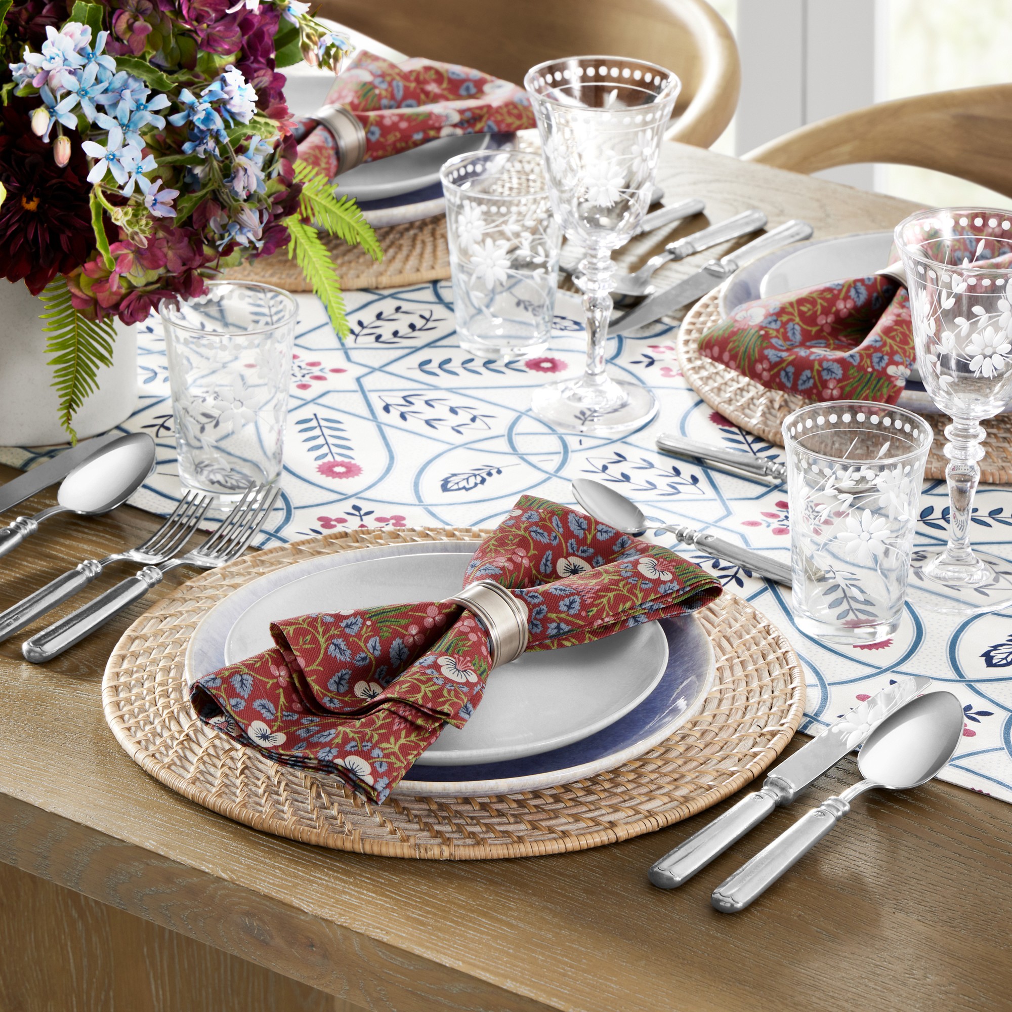 Morris & Co. x Williams Sonoma Brophy Trellis Table Runner