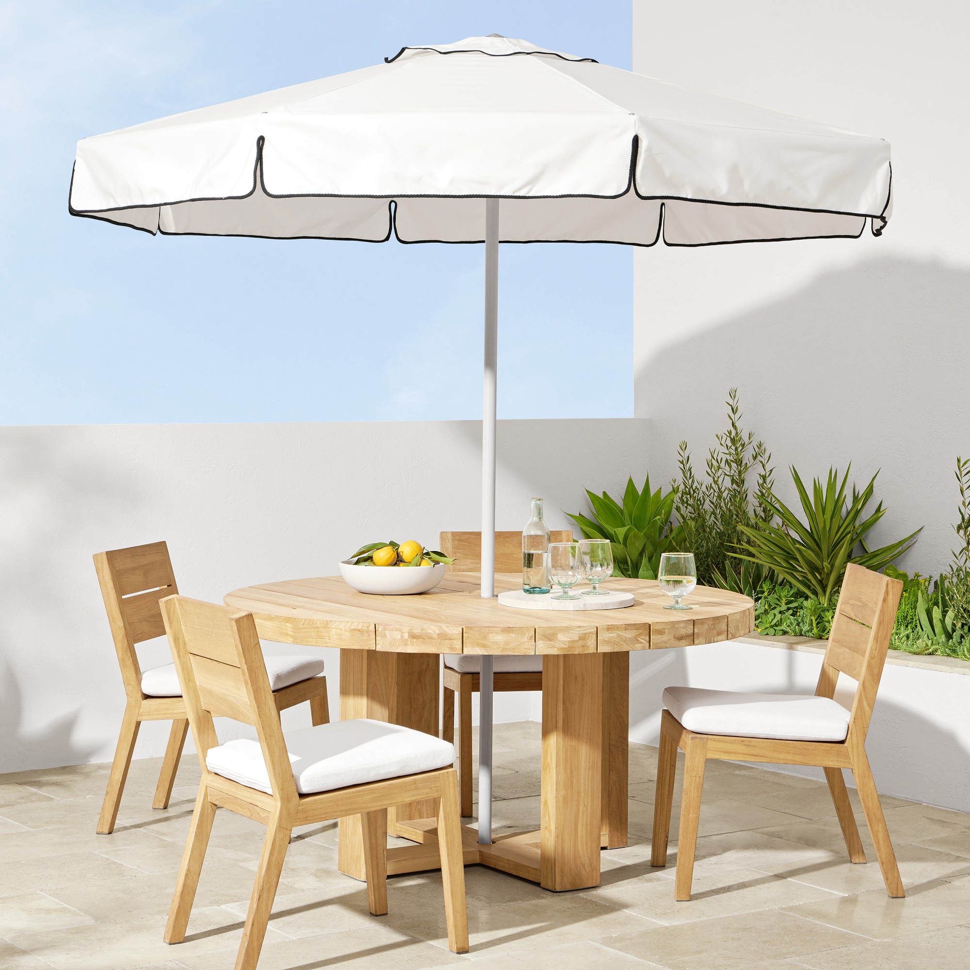Larnaca Outdoor Teak Dining Side Chair