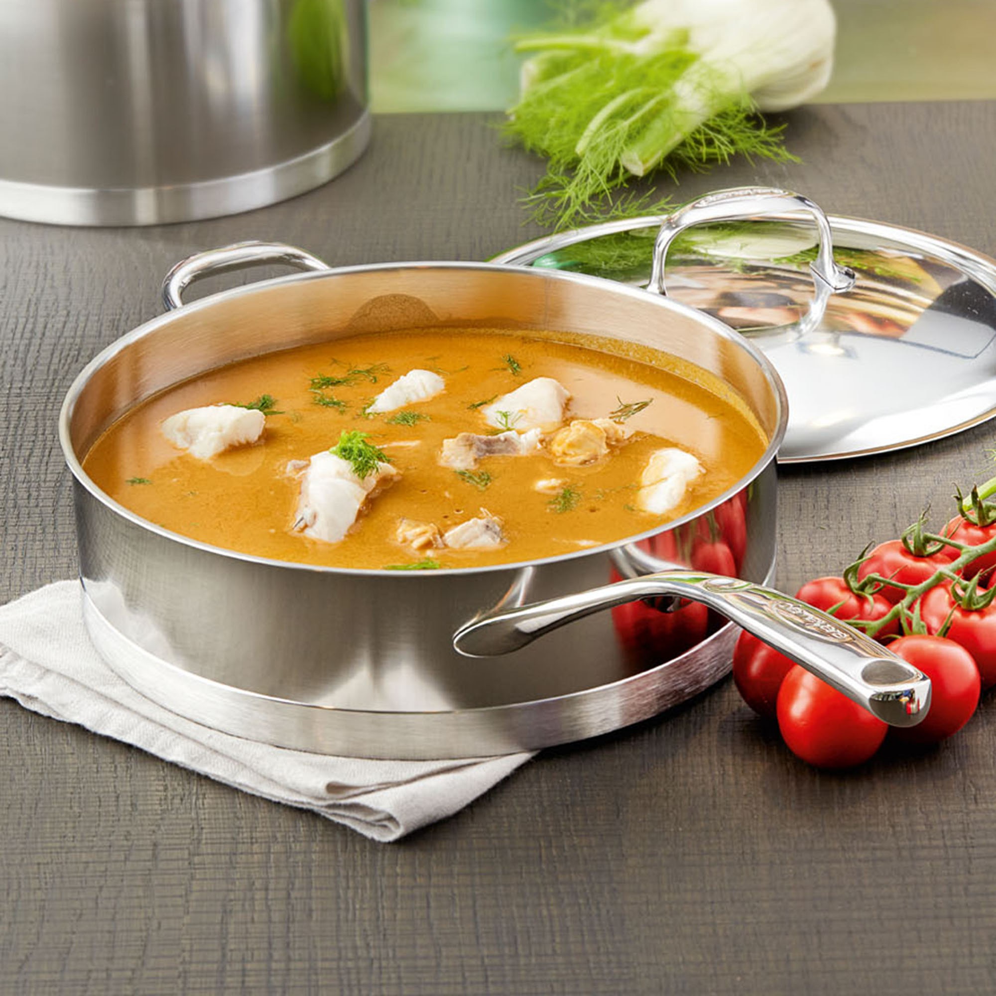 Demeyere Atlantis Stainless-Steel Sauté Pan