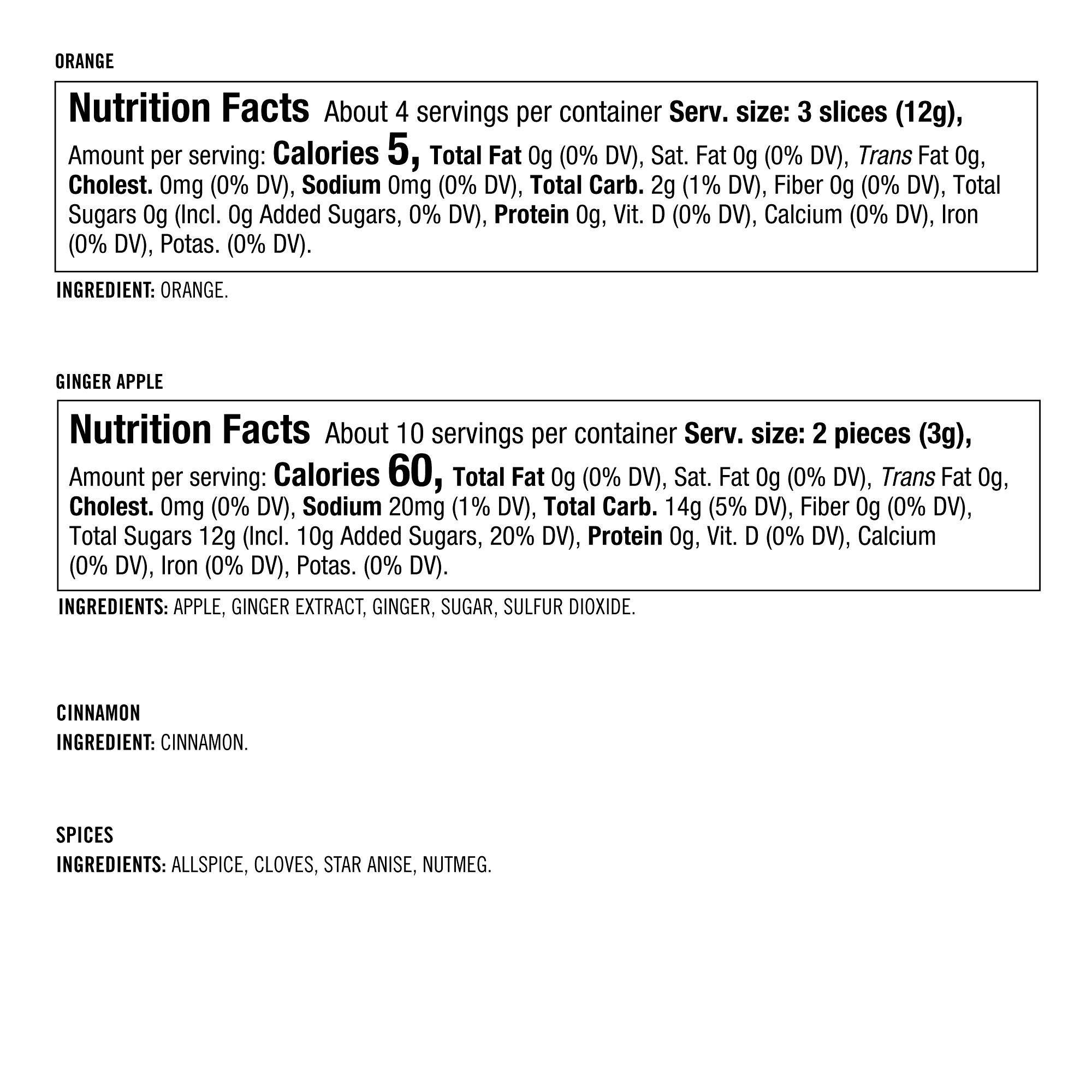 Warm Spice Cocktail Garnish Gift Set