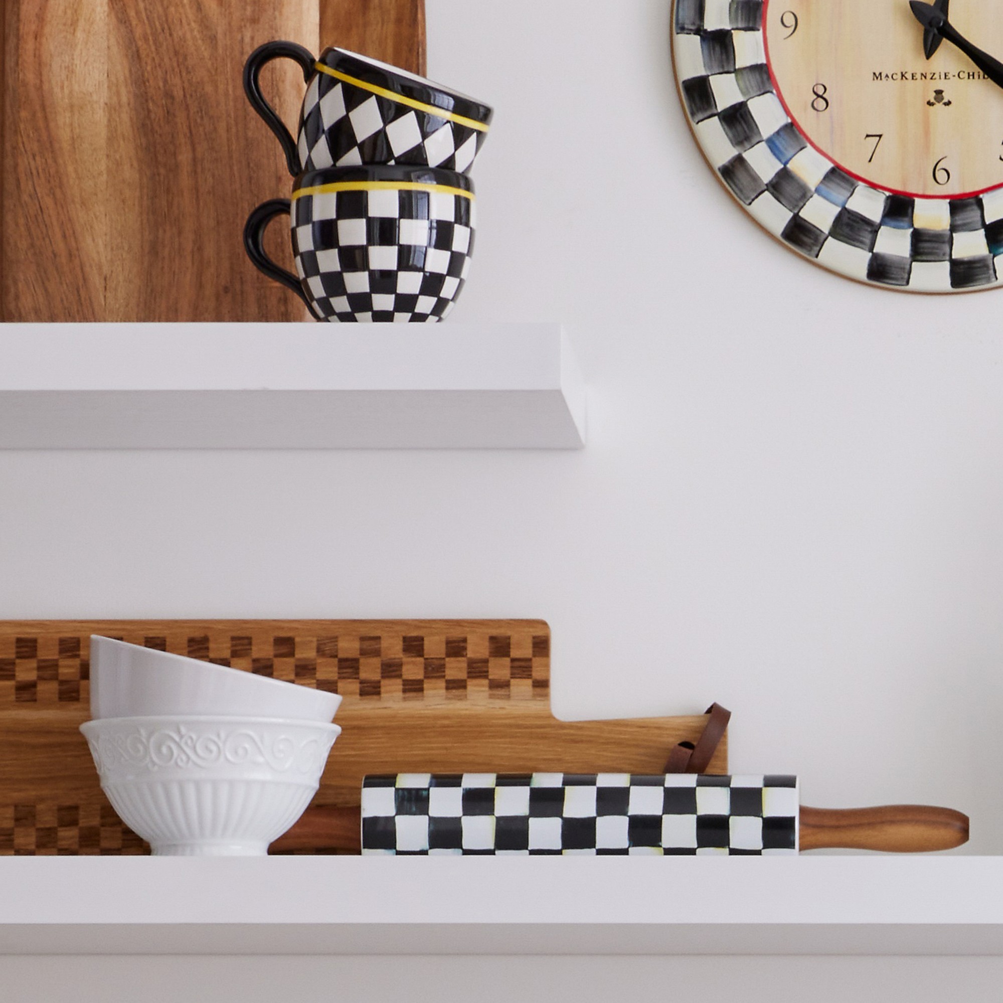 MacKenzie-Childs Courtly Check Rolling Pin