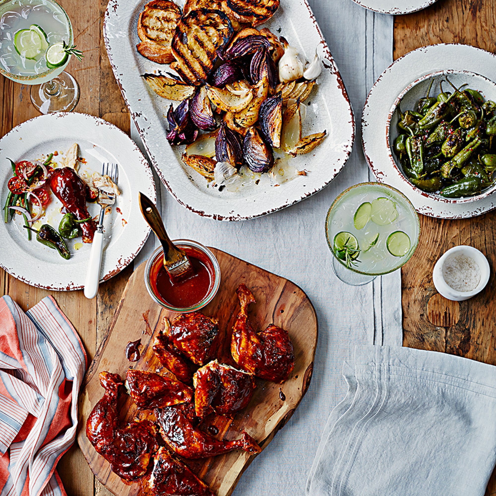 Rustic® Outdoor Melamine Salad Plates, Set of 4