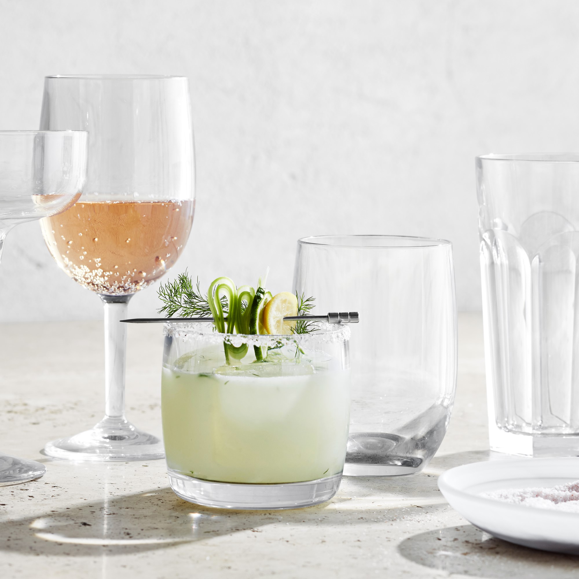 DuraClear® Tritan Outdoor Margarita Glasses, Set of 6