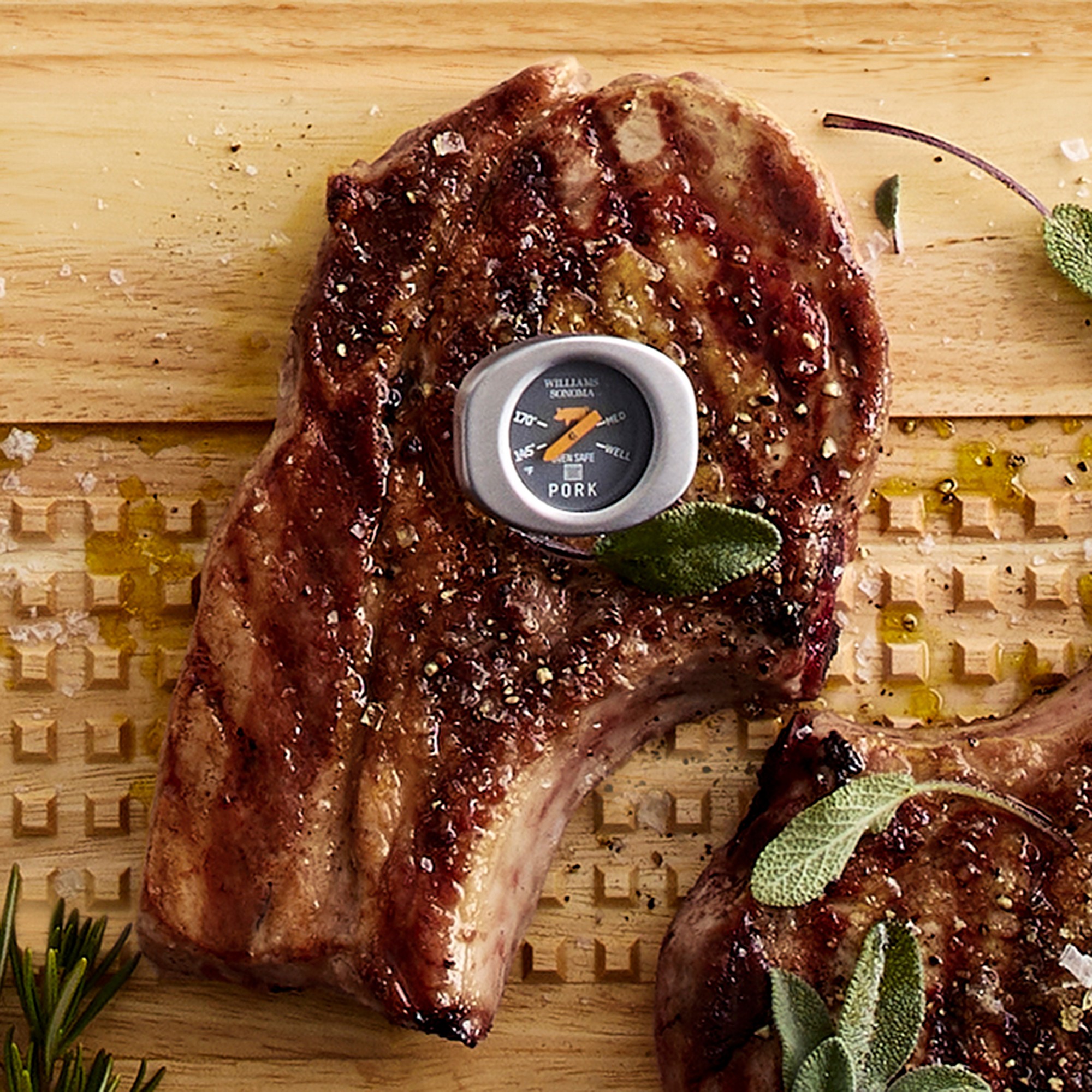 Williams Sonoma Outdoor Button Thermometer, Set of 4