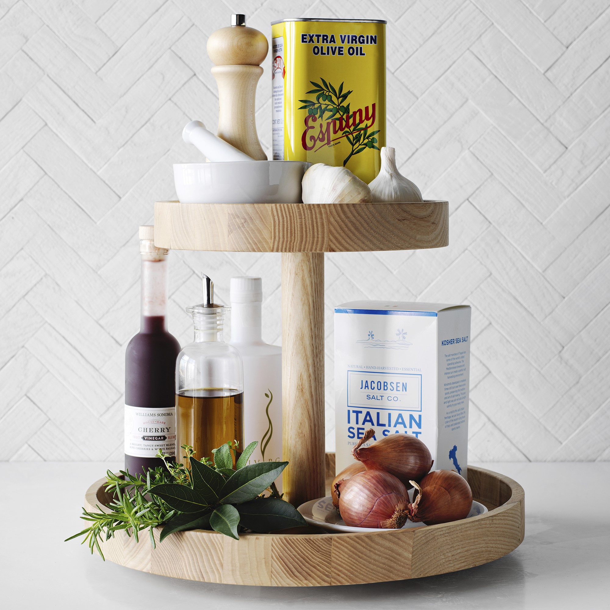 Hold Everything 2-Tiered Lazy Susan, 15 Base