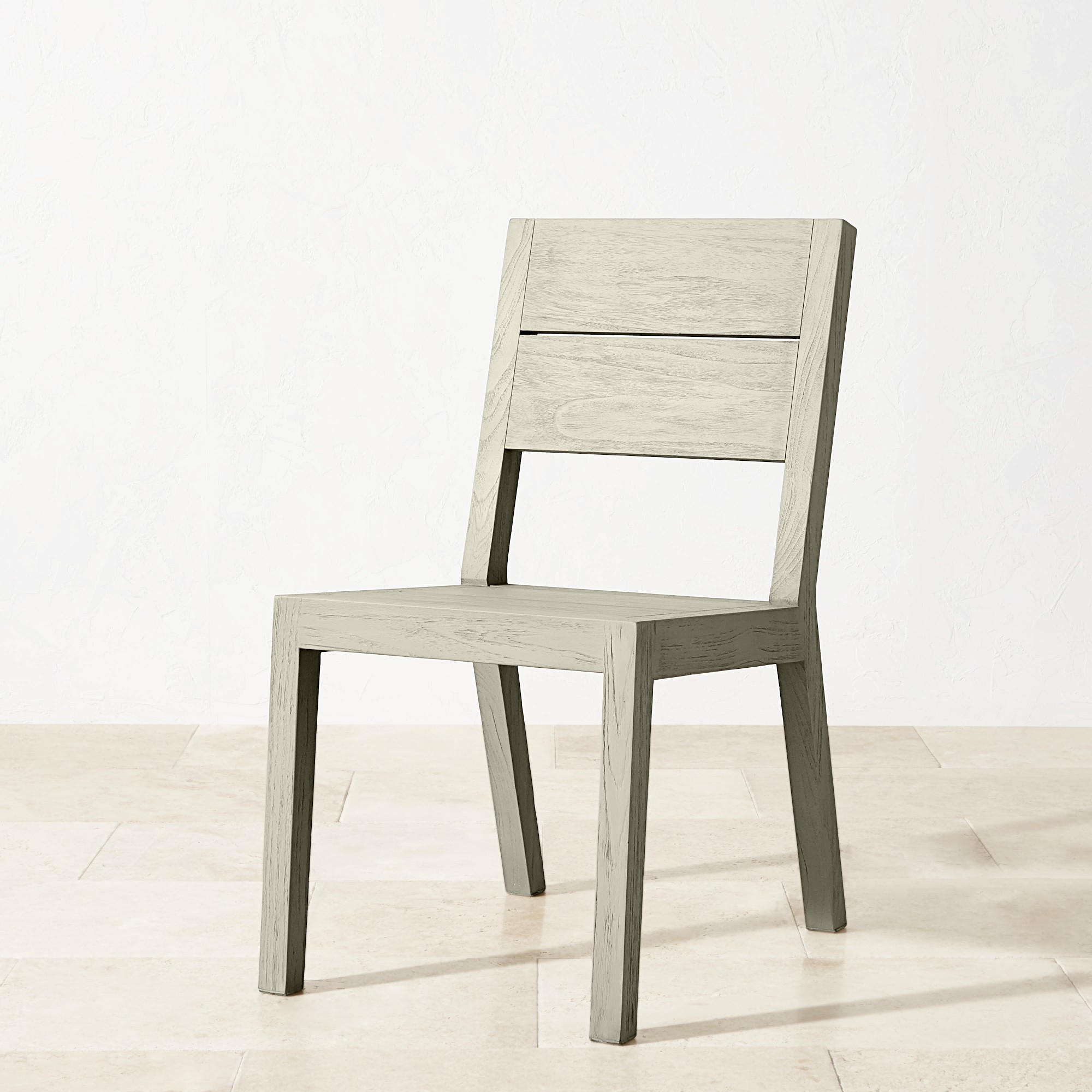 Larnaca Outdoor Grey Teak Dining Side Chair
