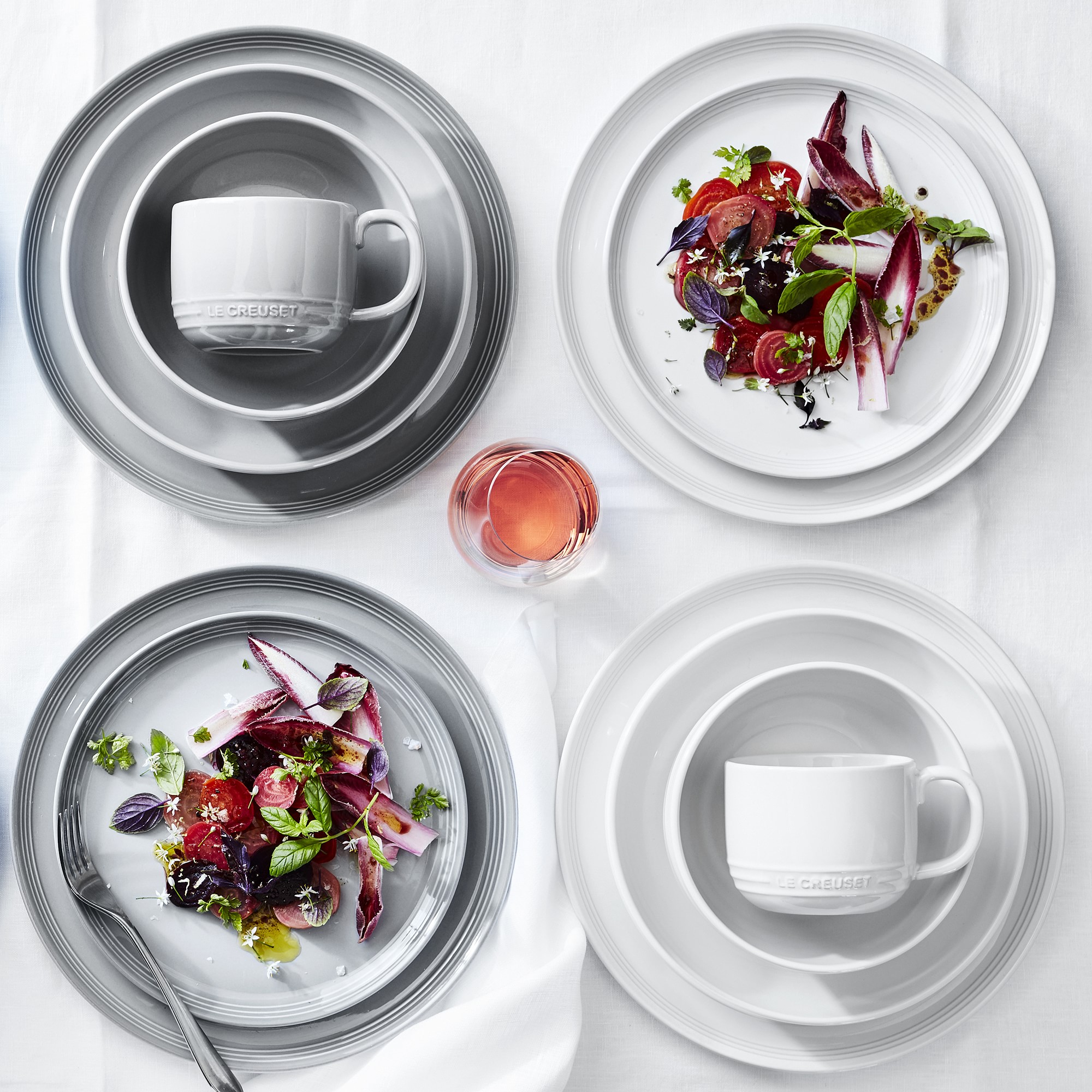 Le Creuset San Francisco Coupe 16-Piece Dinnerware Set