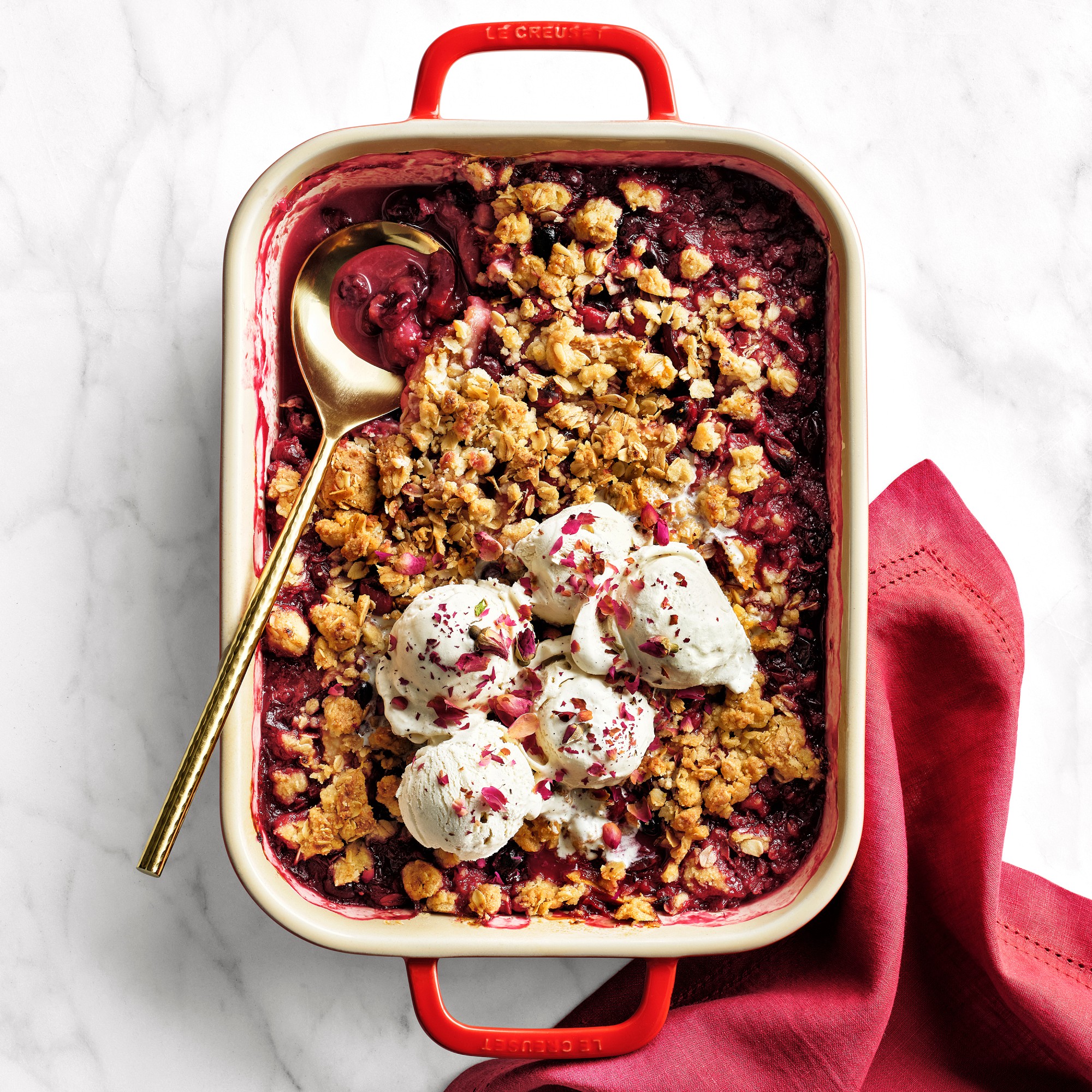 Antique Brass Salad Servers