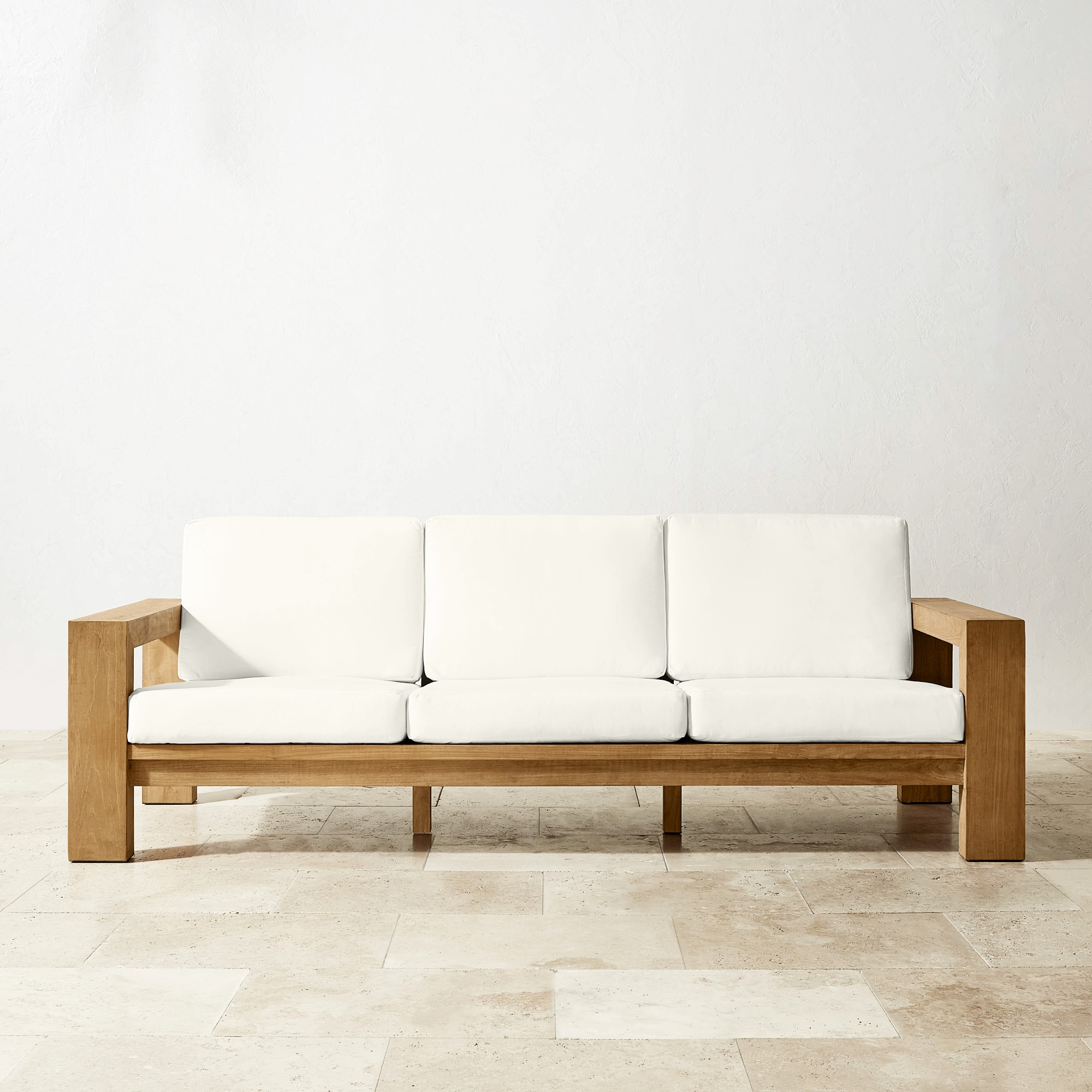 Larnaca Outdoor Teak Sofa (96-107)