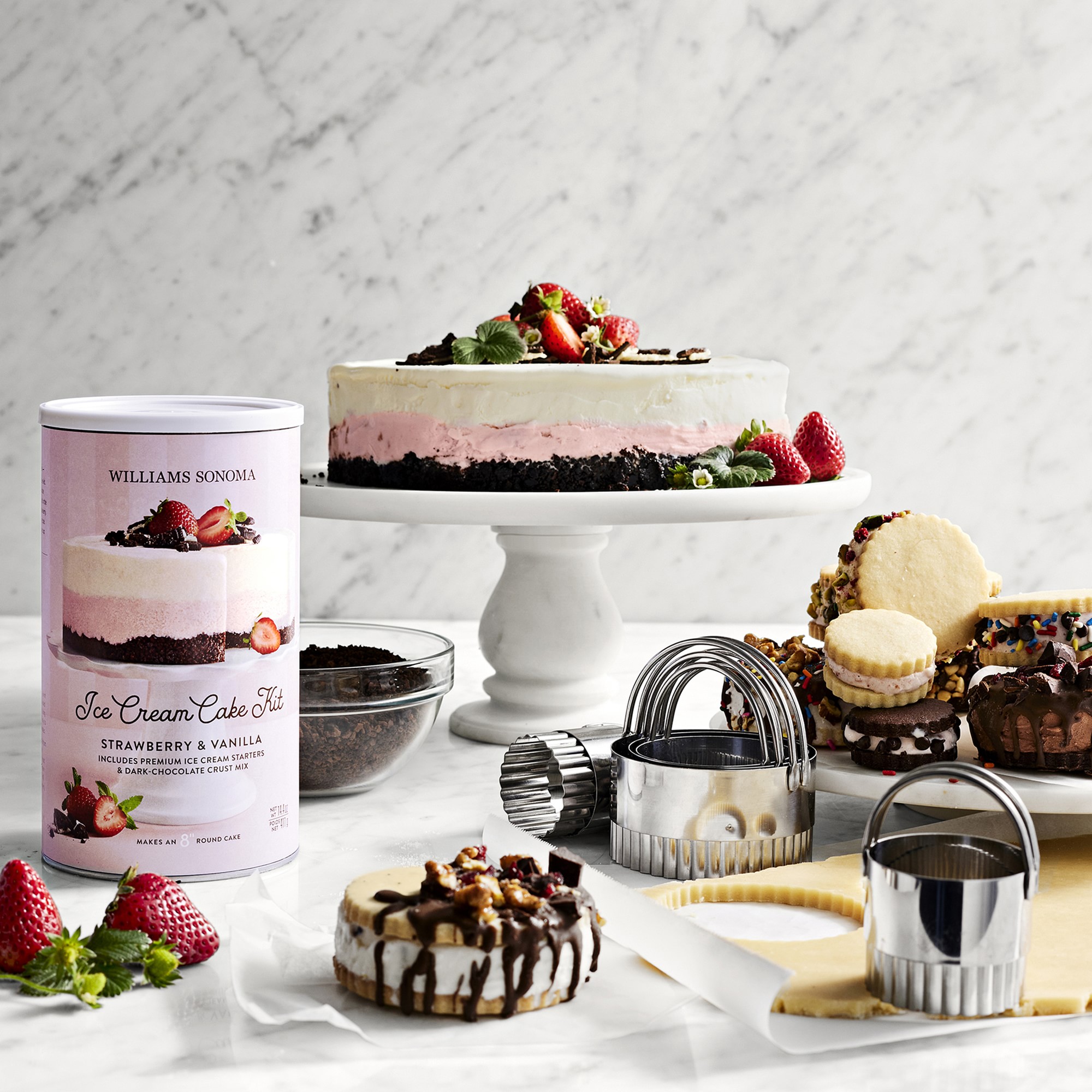 Fluted Biscuit Cookie Cutter, Set of 5